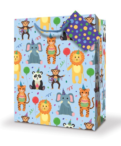 MillBrook Studio - Medium Gift Bag Juvenile Birthday 9" x 4" x 7"