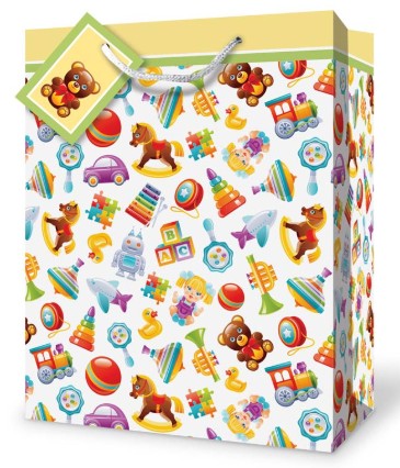 Mill Brook Gift Bag - Baby Medium 7W x9H x4D in