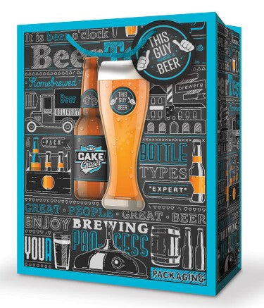 Mill Brook Gift Bag - Men's Birthday Large 10.5W x12.75H x 5.5D in