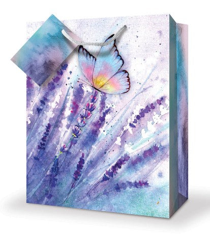 Mill Brook Gift Bag - Butterfly Large 10.5W x12.75H x 5.5D in