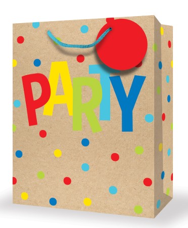 Mill Brook Gift Bag - Birthday Kraft Jumbo 12.5W x17.5H x4D in
