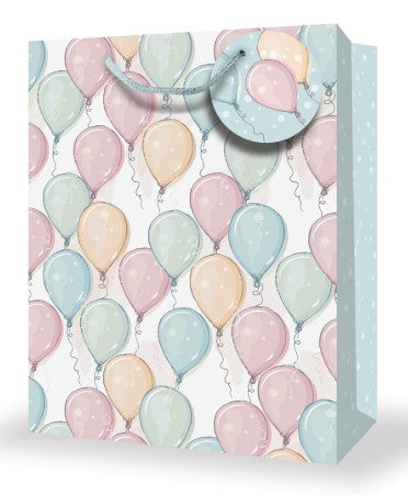 Mill Brook Gift Bag - Baby Shower Balloons Jumbo 12.5W x17.5H x4D in