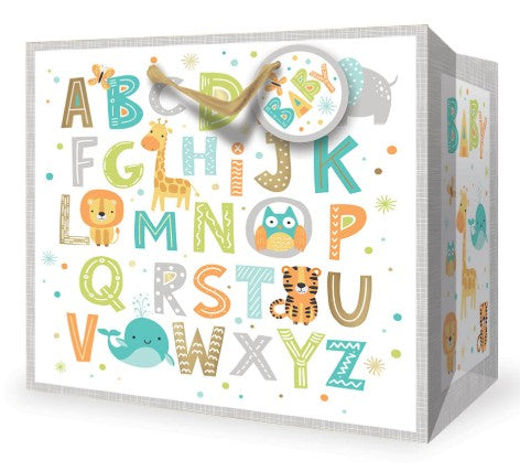 Rosedale Gift Bag - Baby Alphabet Extra Deep 15W x15H x10D in
