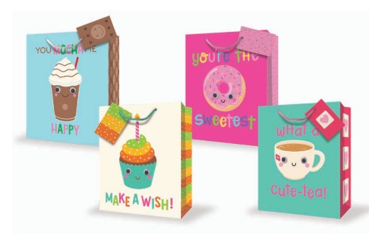 Rosedale Gift Bag - I Party Large 10.5W x12.75H x 5.5D in VRT
