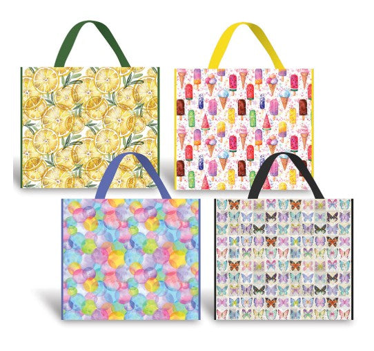 Rosedale Non-woven Printed Shopping Bag 19.5x17.5x6.25in VRT
