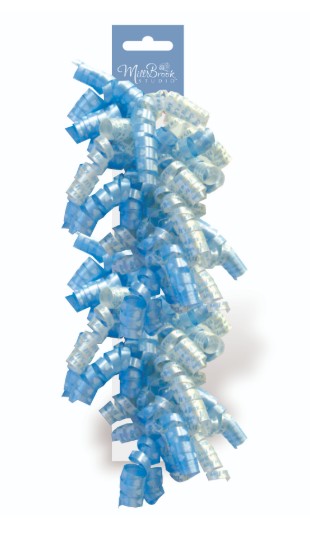 Mill Brook 2 Printed Its a Boy Blue Swirly Bows