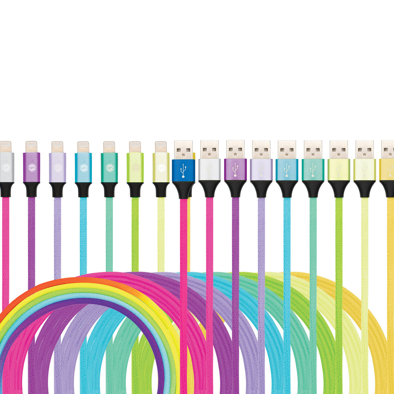 Connect Lightning Heavy Duty High Speed Cable - Neon 10ft VRT