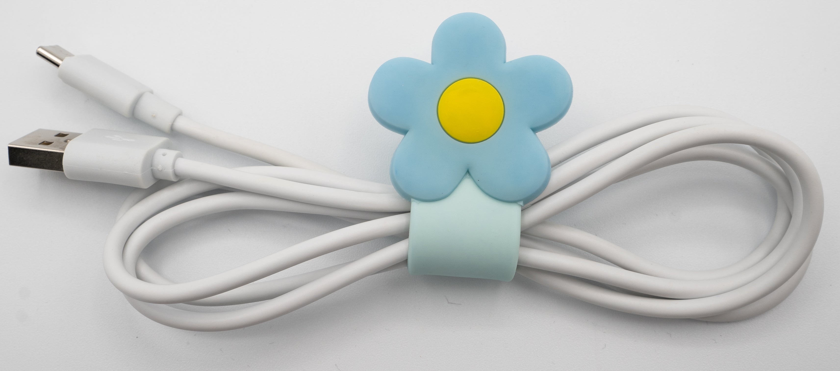 Cable Tie - Blue Flower