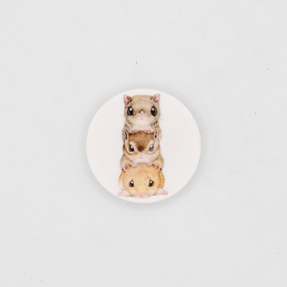 Adhesive Button Style Grip Knob - 3 Mice 1.5in