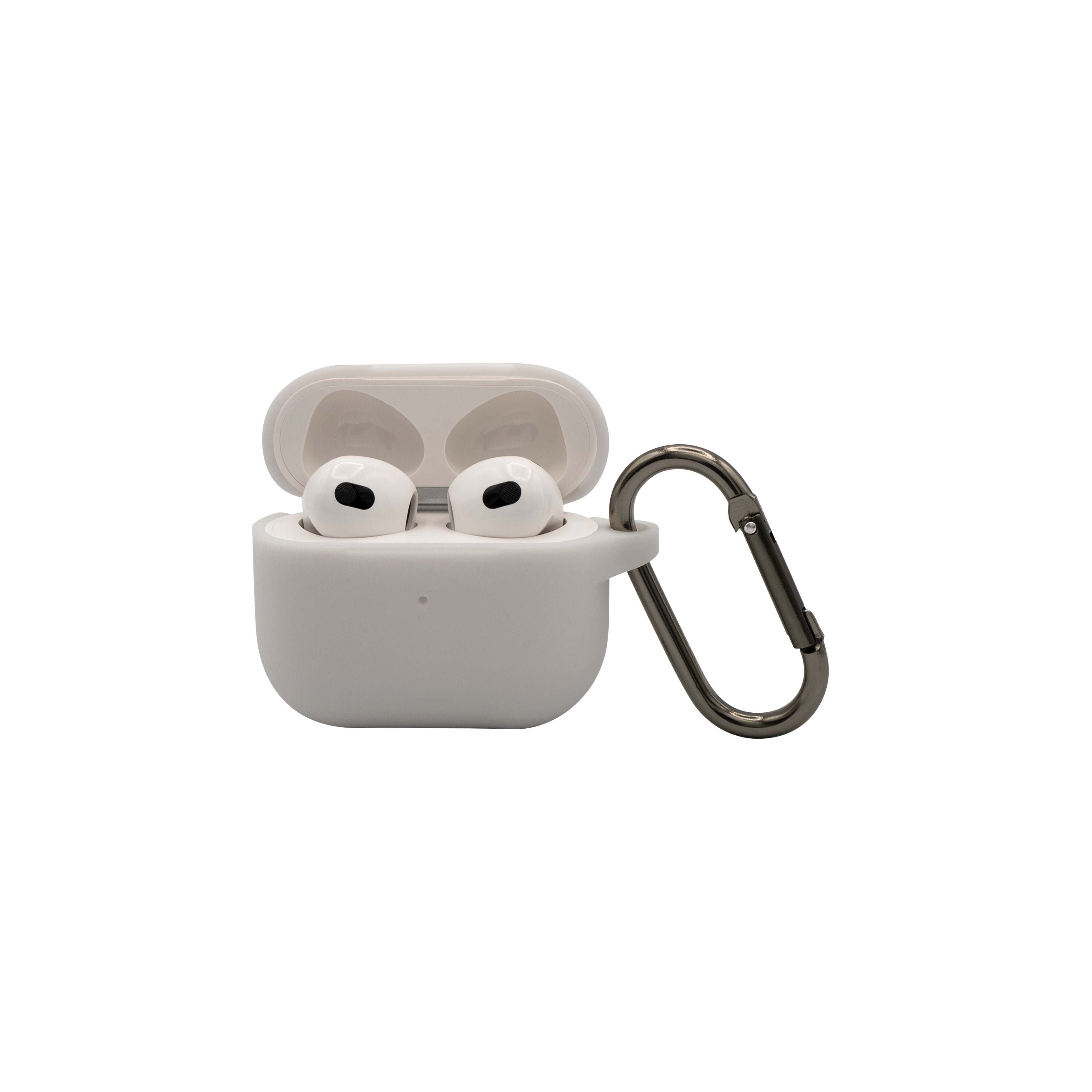 Airpod 3 Light Grey Casing with Carabiner