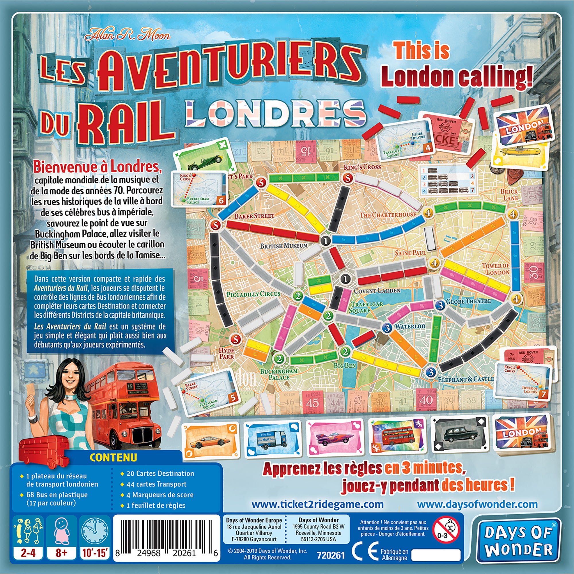 Les Aventuriers du Rail Londres - Version Française 8 Ans+