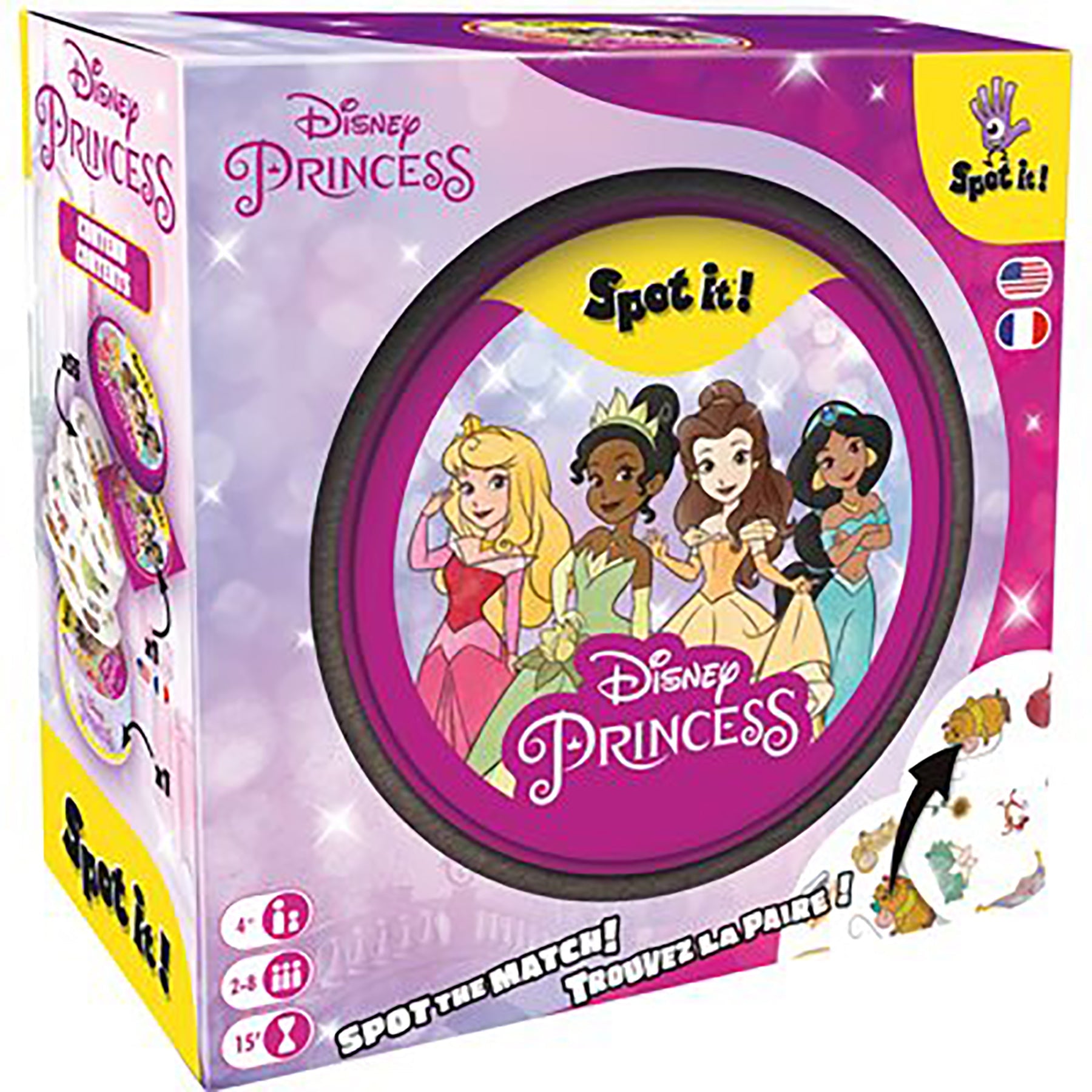 Spot It! Disney Princess - Multilingual 4+