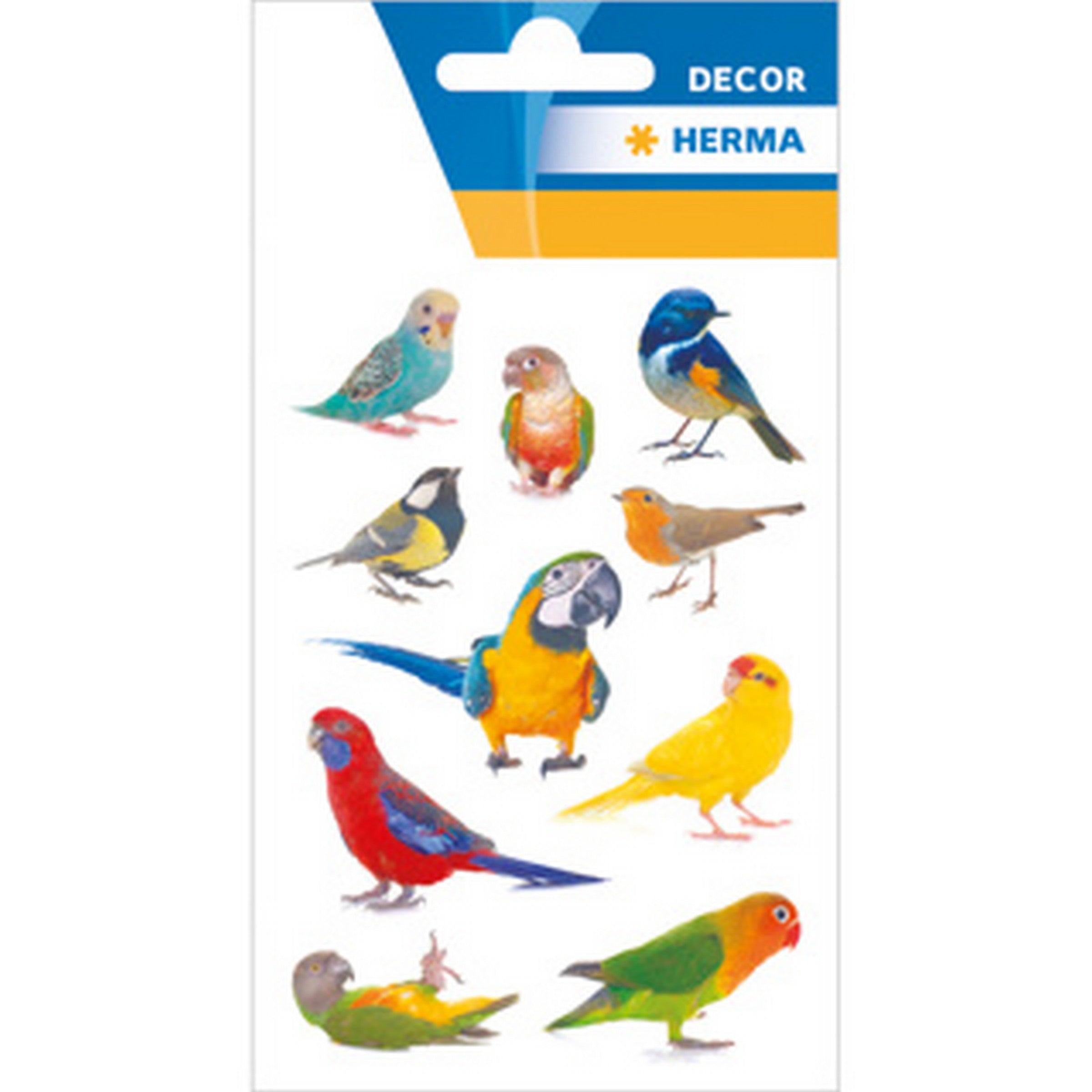 Herma Décor 3 Feuilles Autocollants - Oiseaux 4.75x3.25po