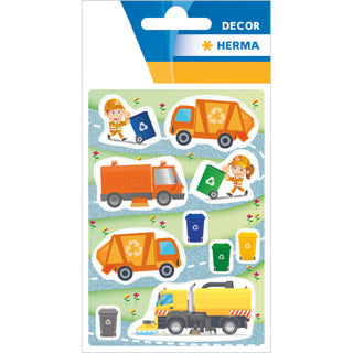 Herma Décor 3 Feuilles Autocollants - Homme d'Ordure 4.75x3.25po