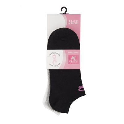 Elite Collection 3 Pairs Hankle Socks Women 9-11 - 72% Cotton 25% Polyester 3% Spandex
