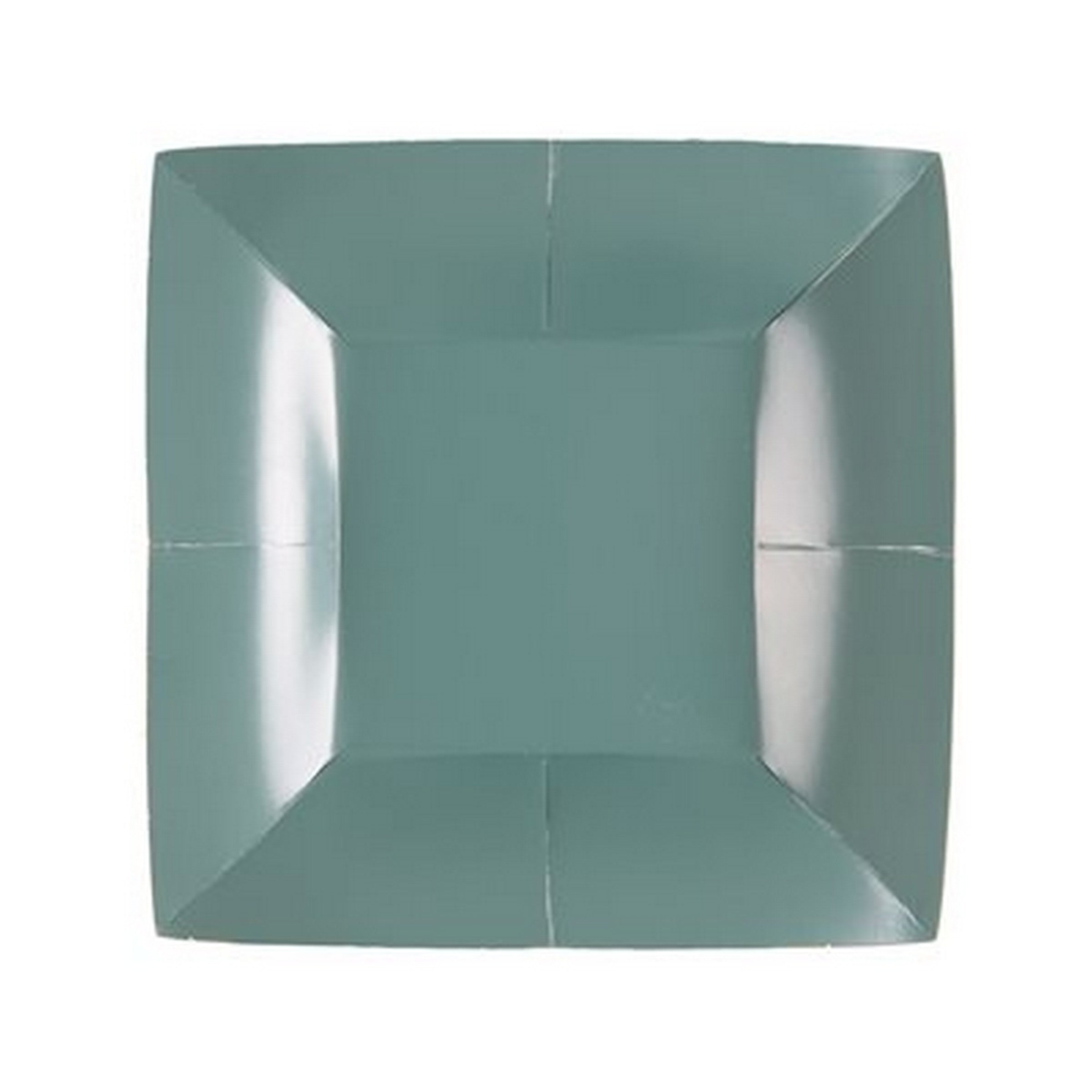 Rainbow Collection 10 Square Eucalyptus Plates - Natural Fibers - Biodegradable 7.3x7.3in