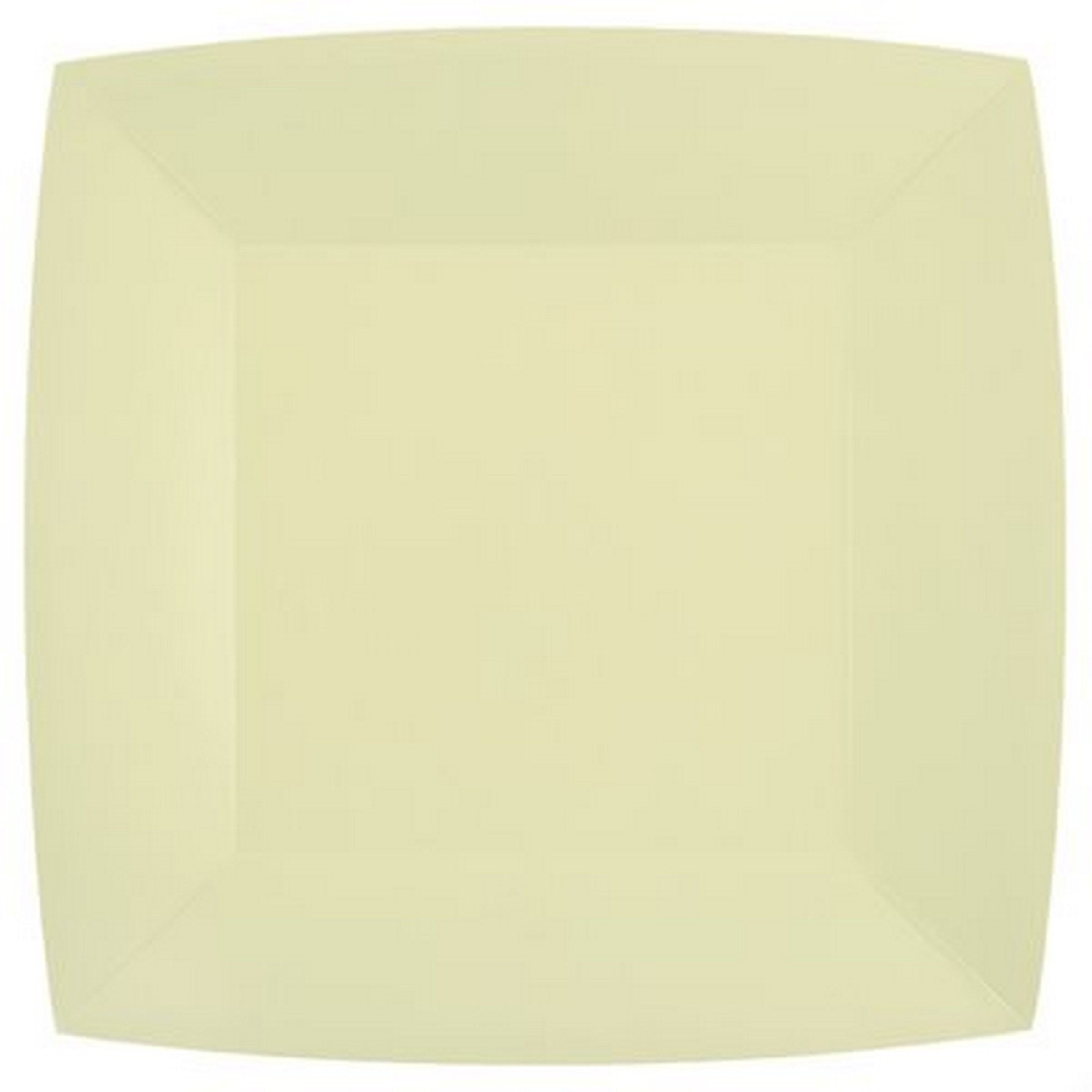 Rainbow Collection 10 Square Champagne Plates - Natural Fibers - Biodegradable 9.4x9.4in