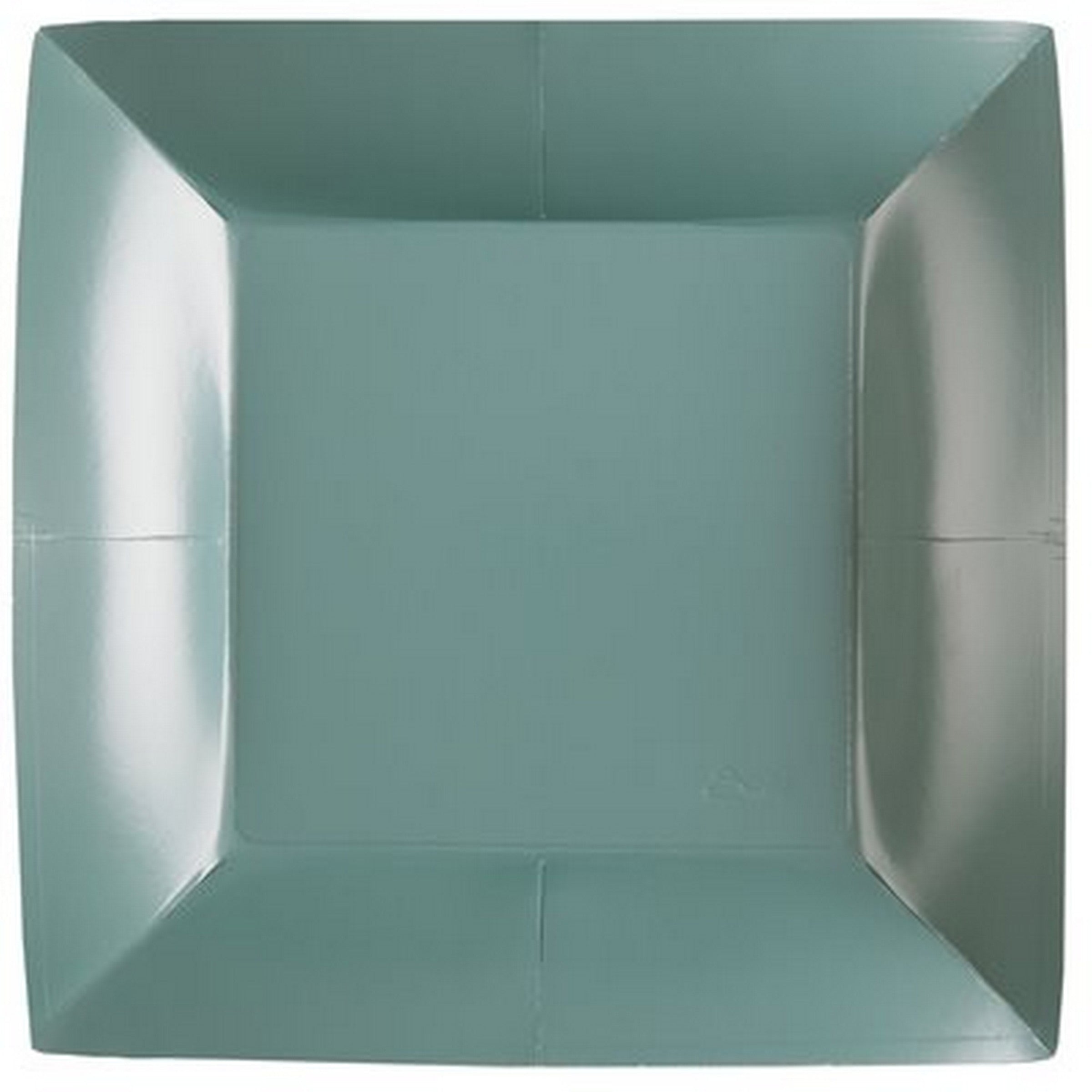 Rainbow Collection 10 Square Eucalyptus Plates - Natural Fibers - Biodegradable 9.4x9.4in