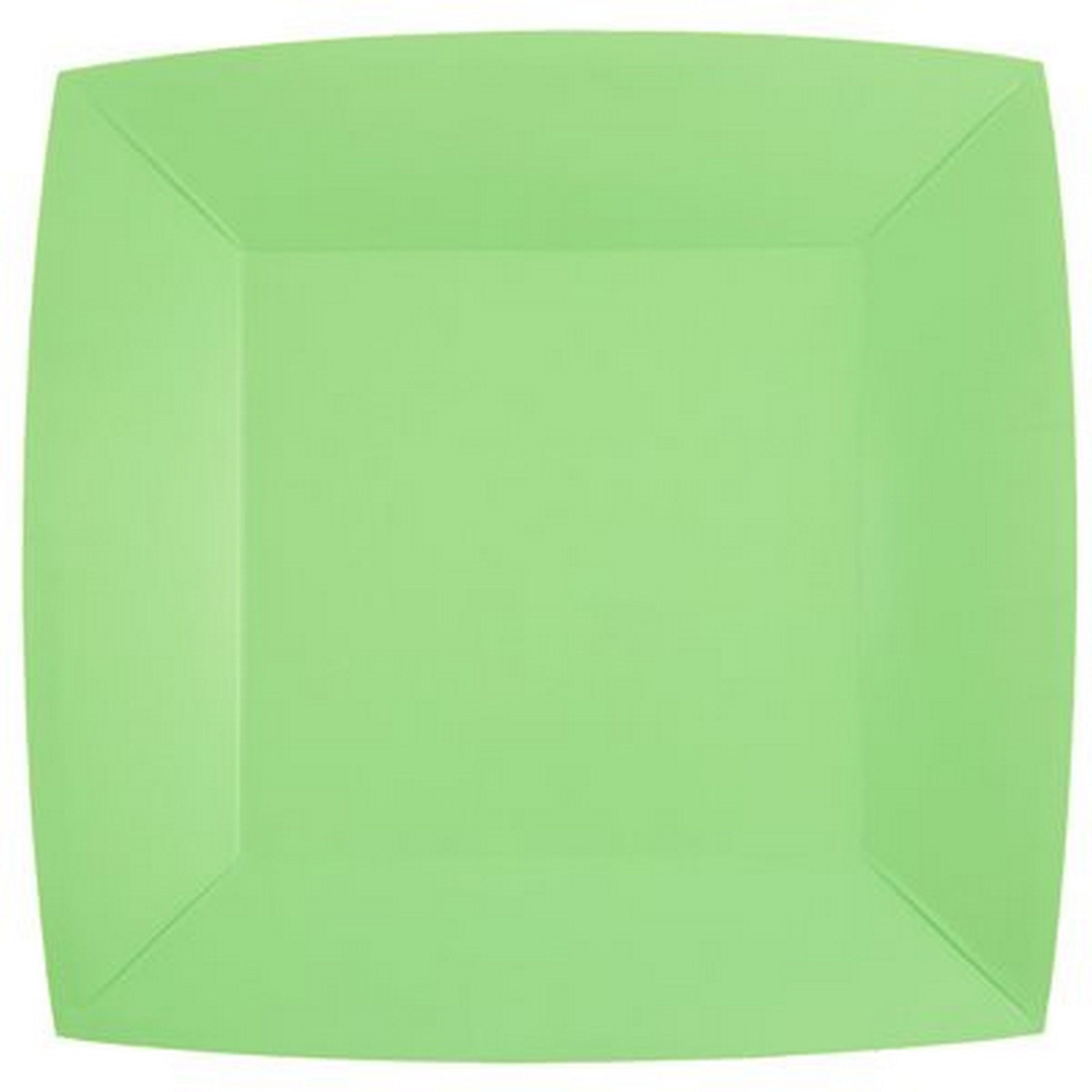 Rainbow Collection 10 Square Mint Plates - Natural Fibers - Biodegradable 9.4x9.4in