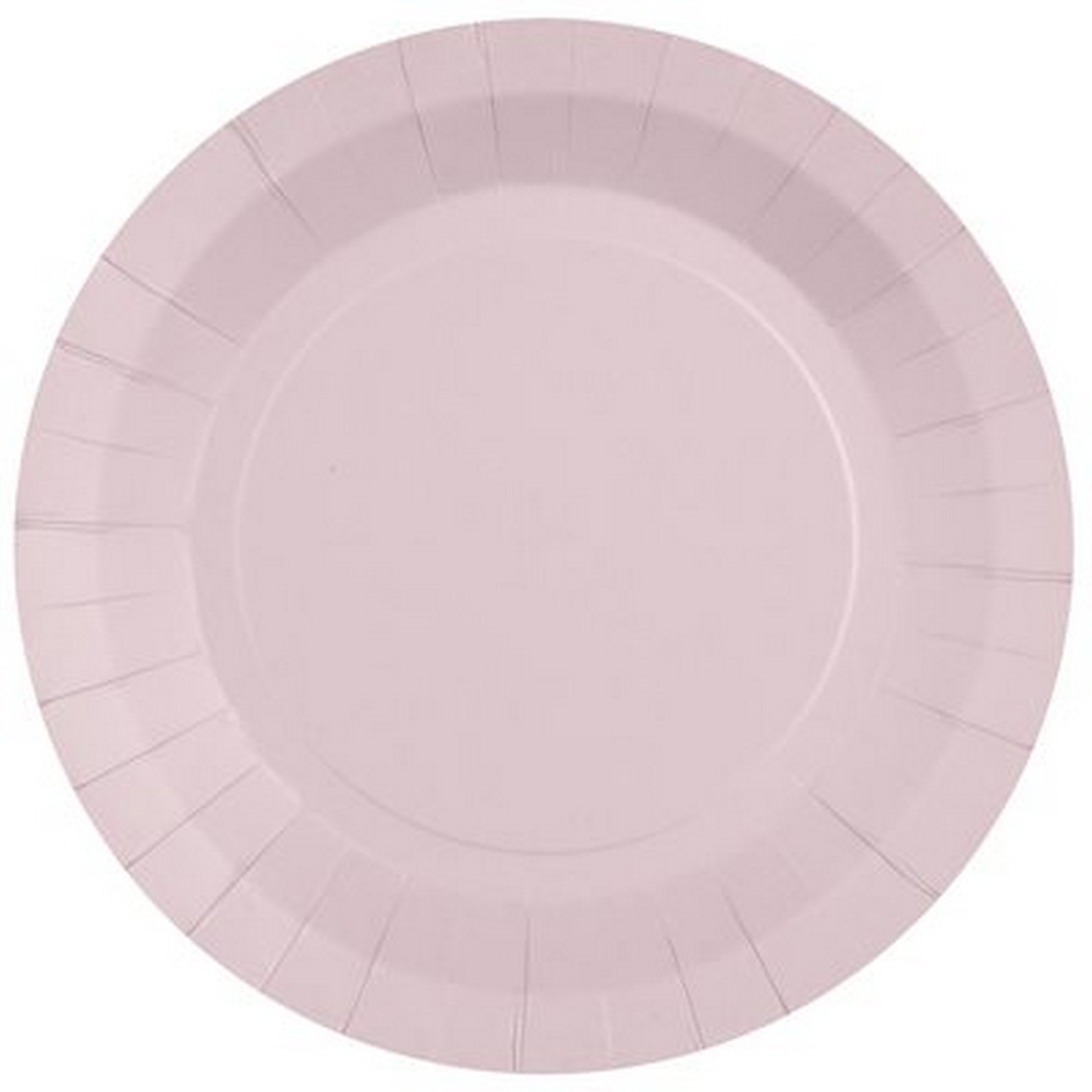Rainbow Collection 10 Round Light Pink Plates - Natural Fibers - Biodegradable 9in