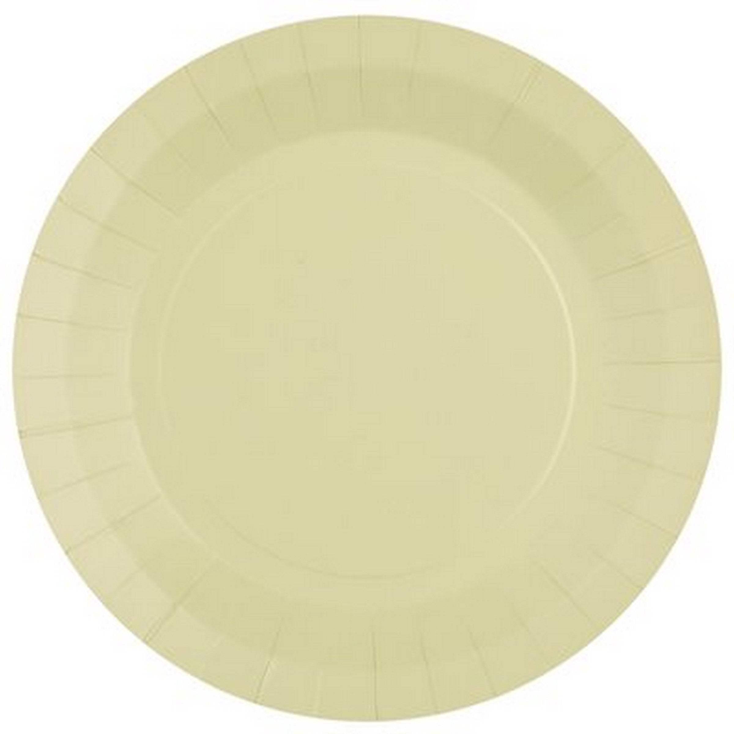 Rainbow Collection 10 Round Champagne Plates - Natural Fibers - Biodegradable 9in