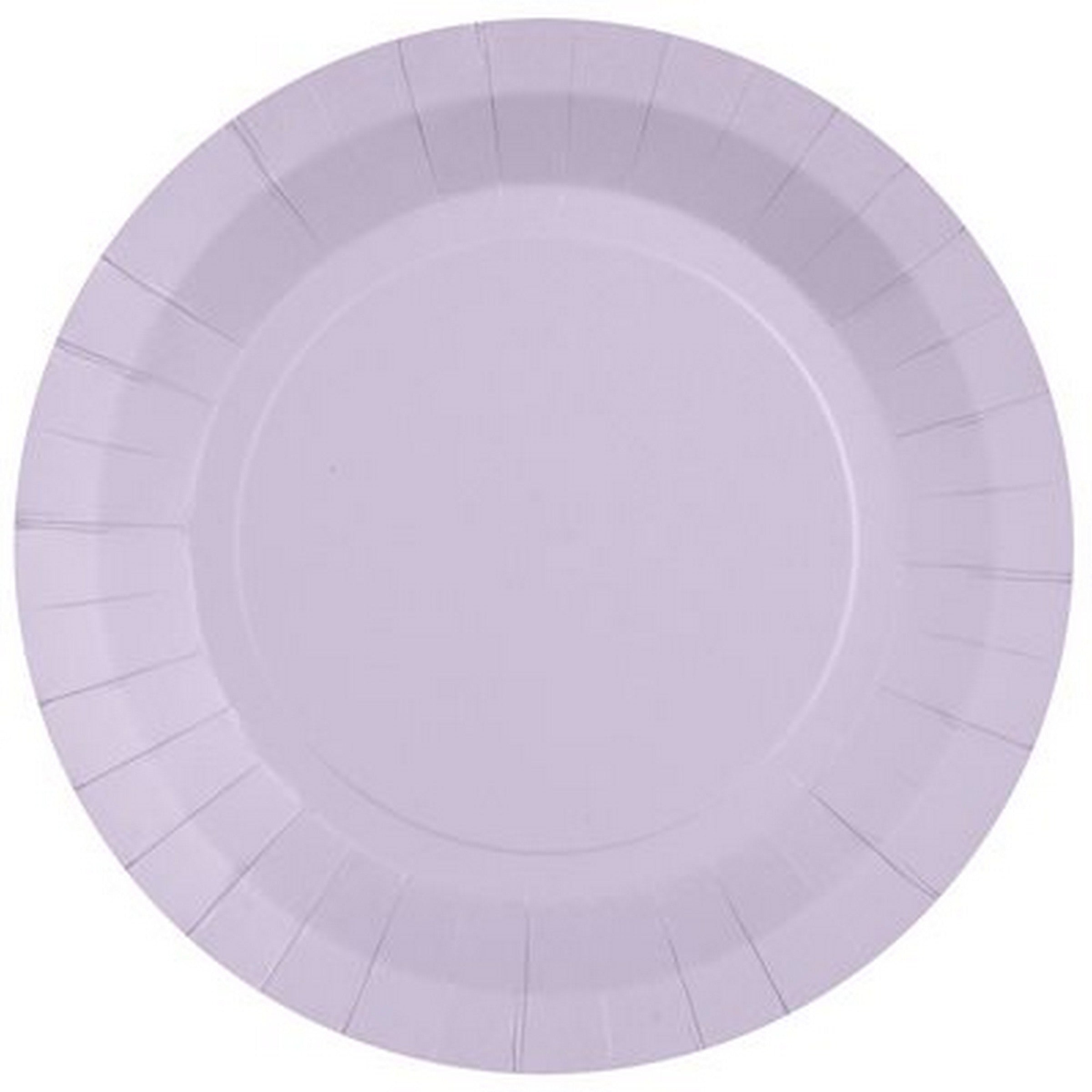 Rainbow Collection 10 Round Lavender Plates - Natural Fibers - Biodegradable 9in