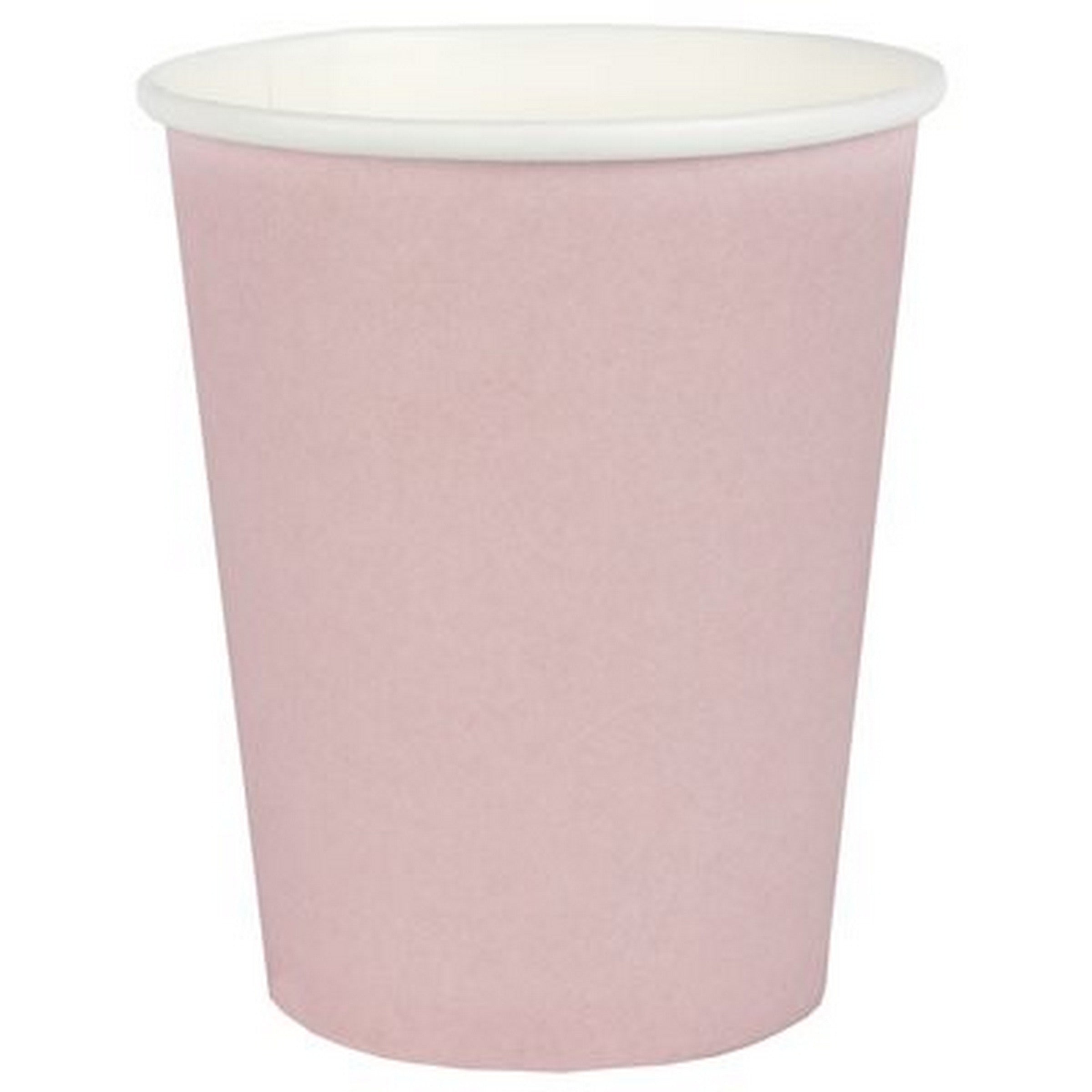 Rainbow Collection 10 Light Pink Paper Cups 8.5oz