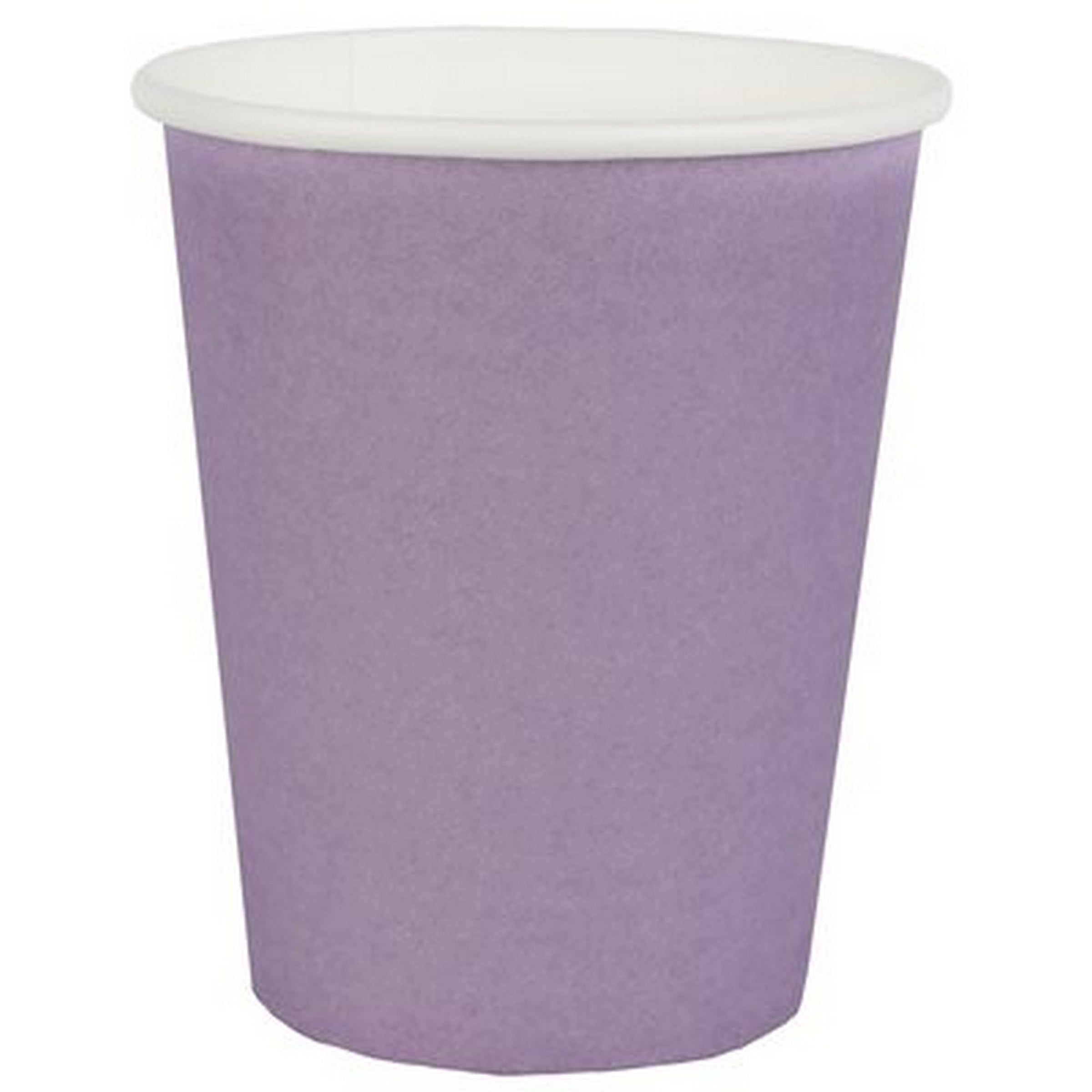 Rainbow Collection 10 Lavender Paper Cups 8.5oz