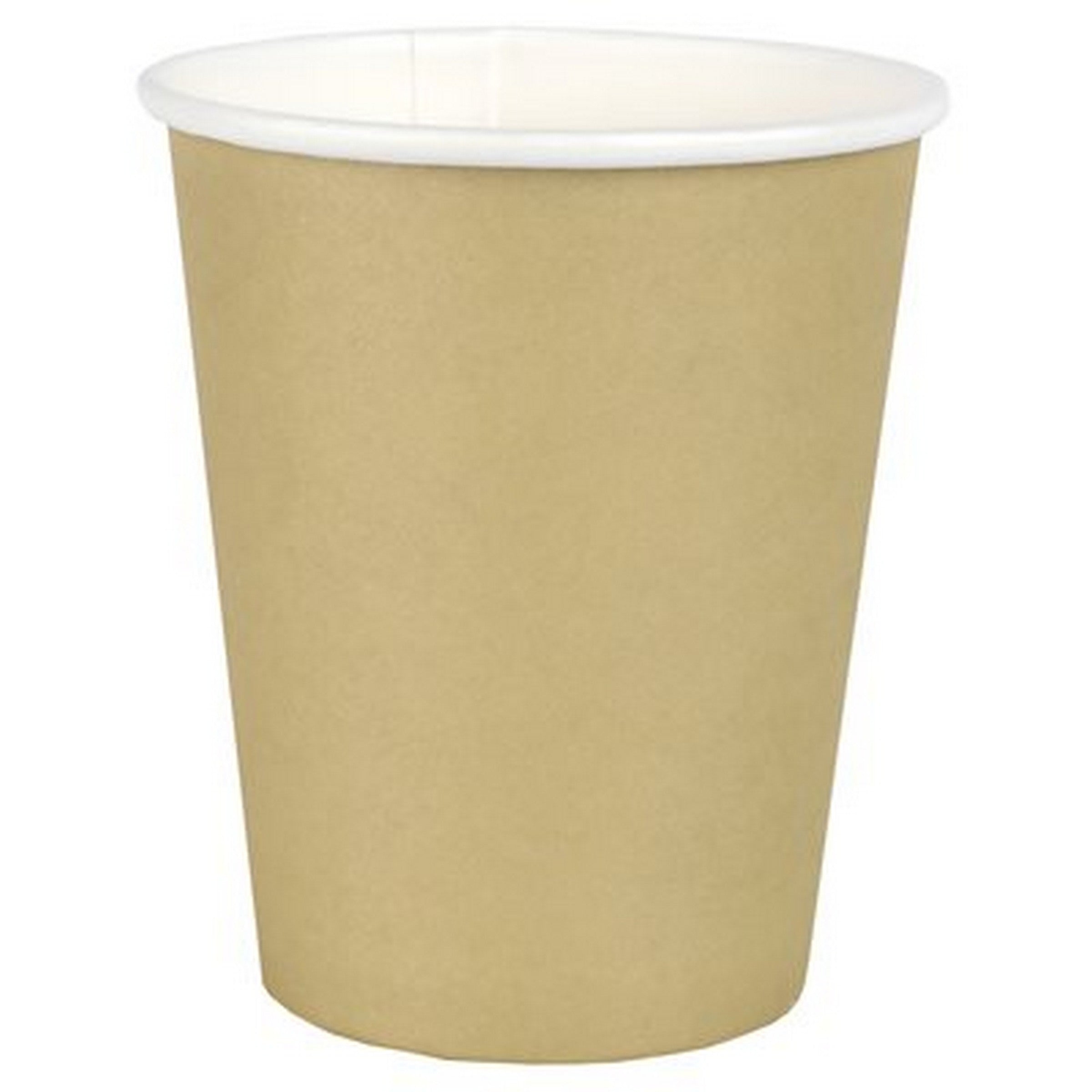 Rainbow Collection 10 Gold Paper Cups 8.5oz