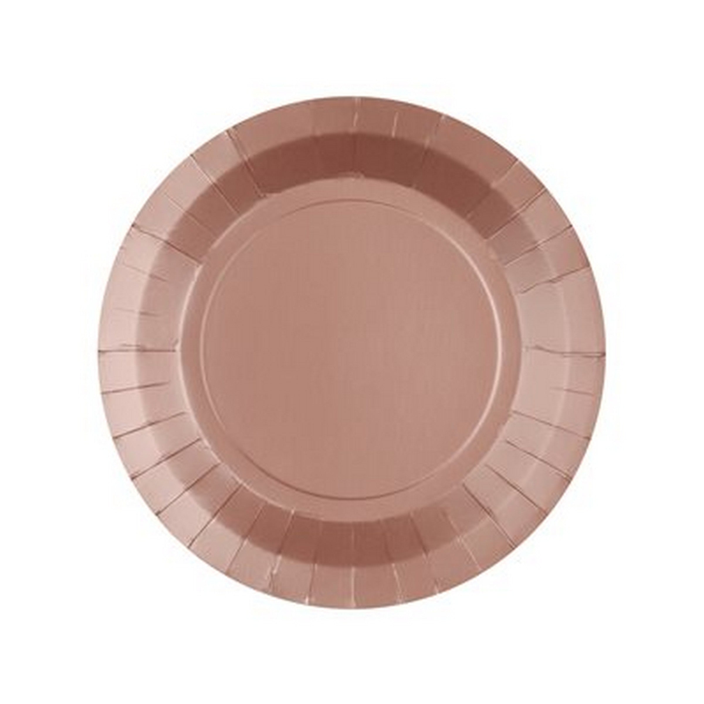 Rainbow Collection 10 Round Dusty Pink Plates - Natural Fibers - Biodegradable 7in