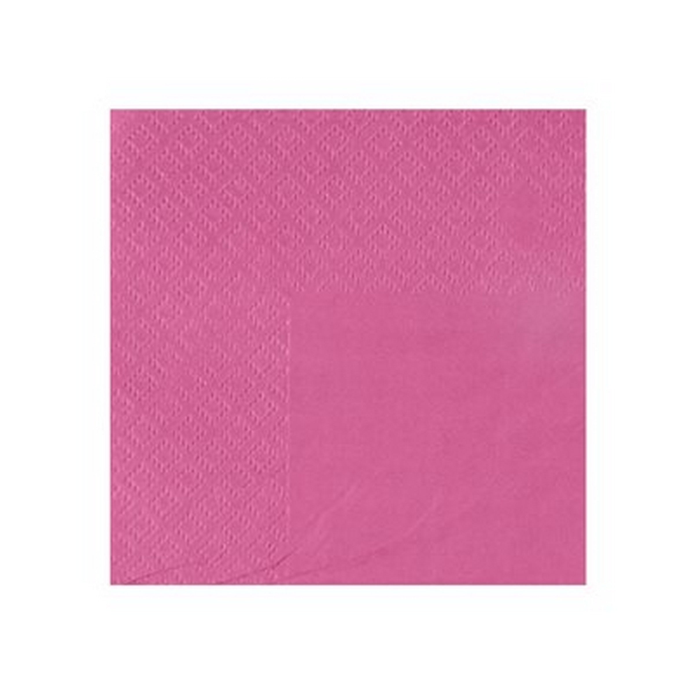 Rainbow Collection 25 Hot Pink Cocktail Napkins - 3 Ply 8.3x7.9in