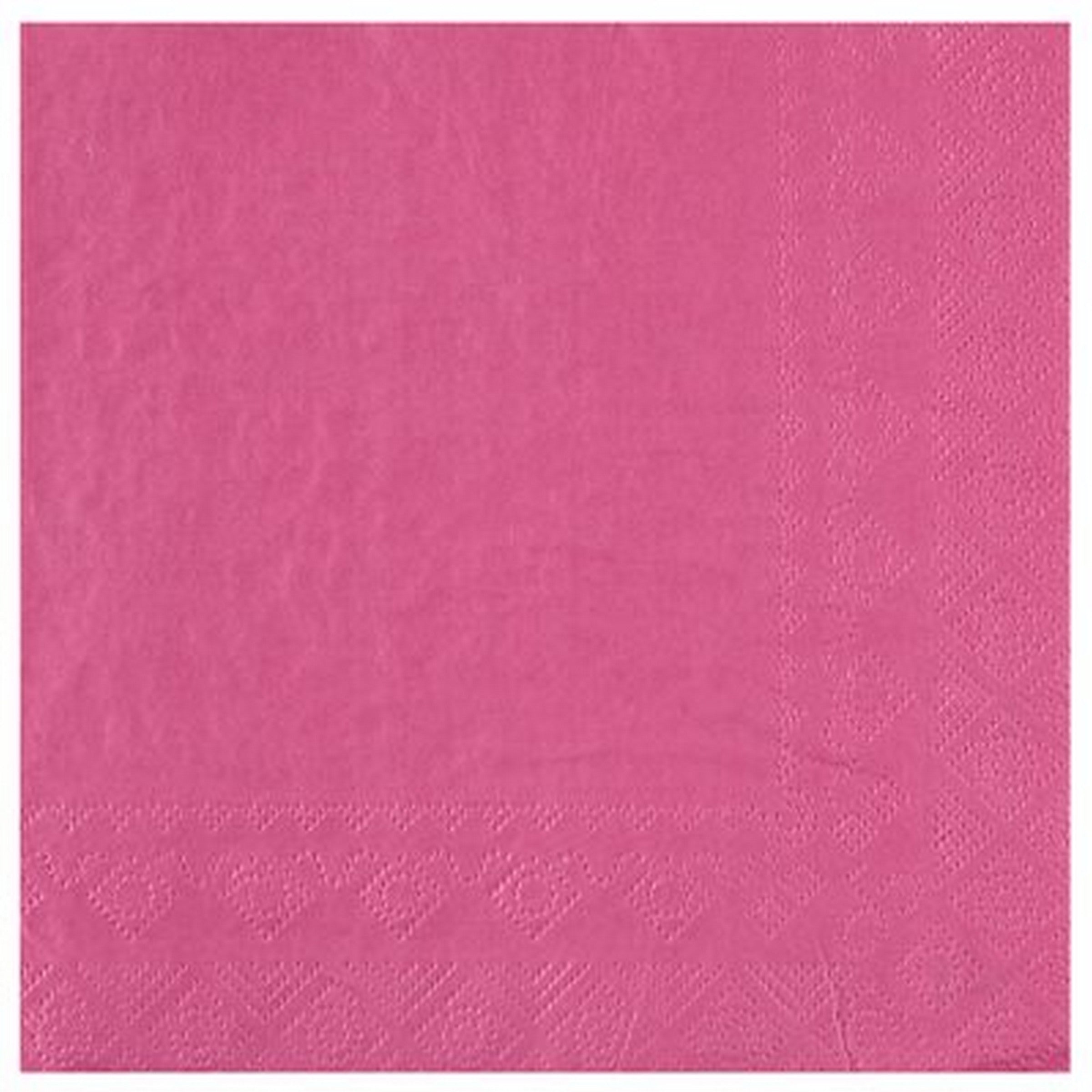 Rainbow Collection 25 Hot Pink Luncheon Napkins - 2 Ply 13x13in