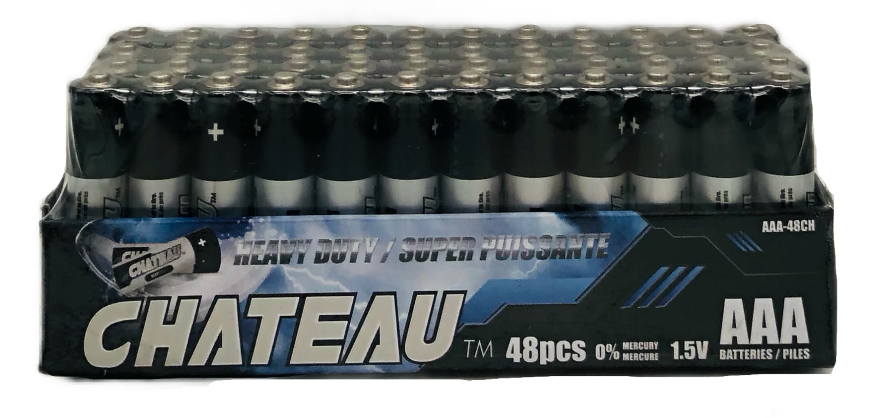 Chateau 48 AAA Heavy Duty Batteries Eco Fee $1.92SUS