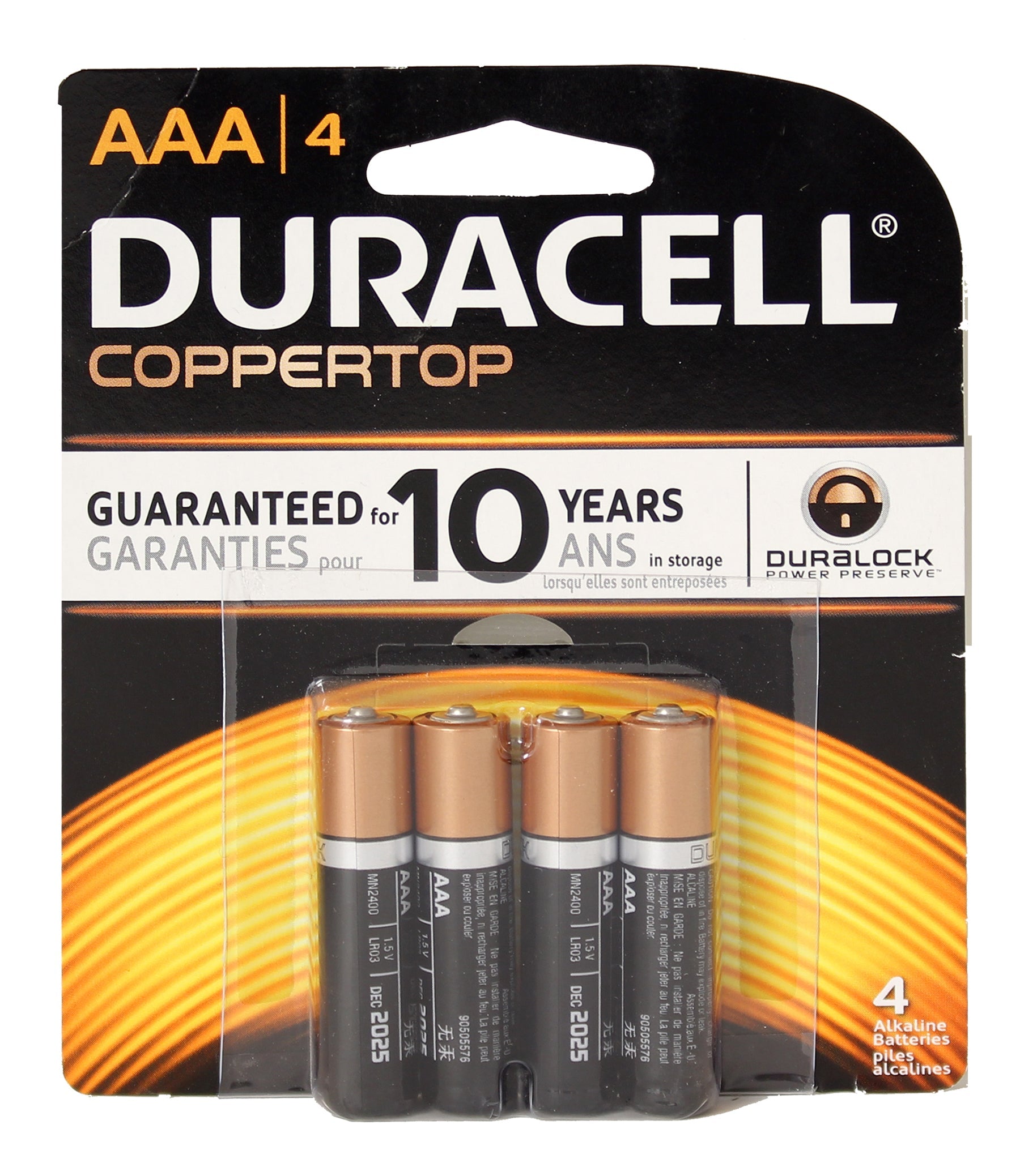 Duracell 4 AAA Alkaline Batteries Eco Fee $0.16SUS