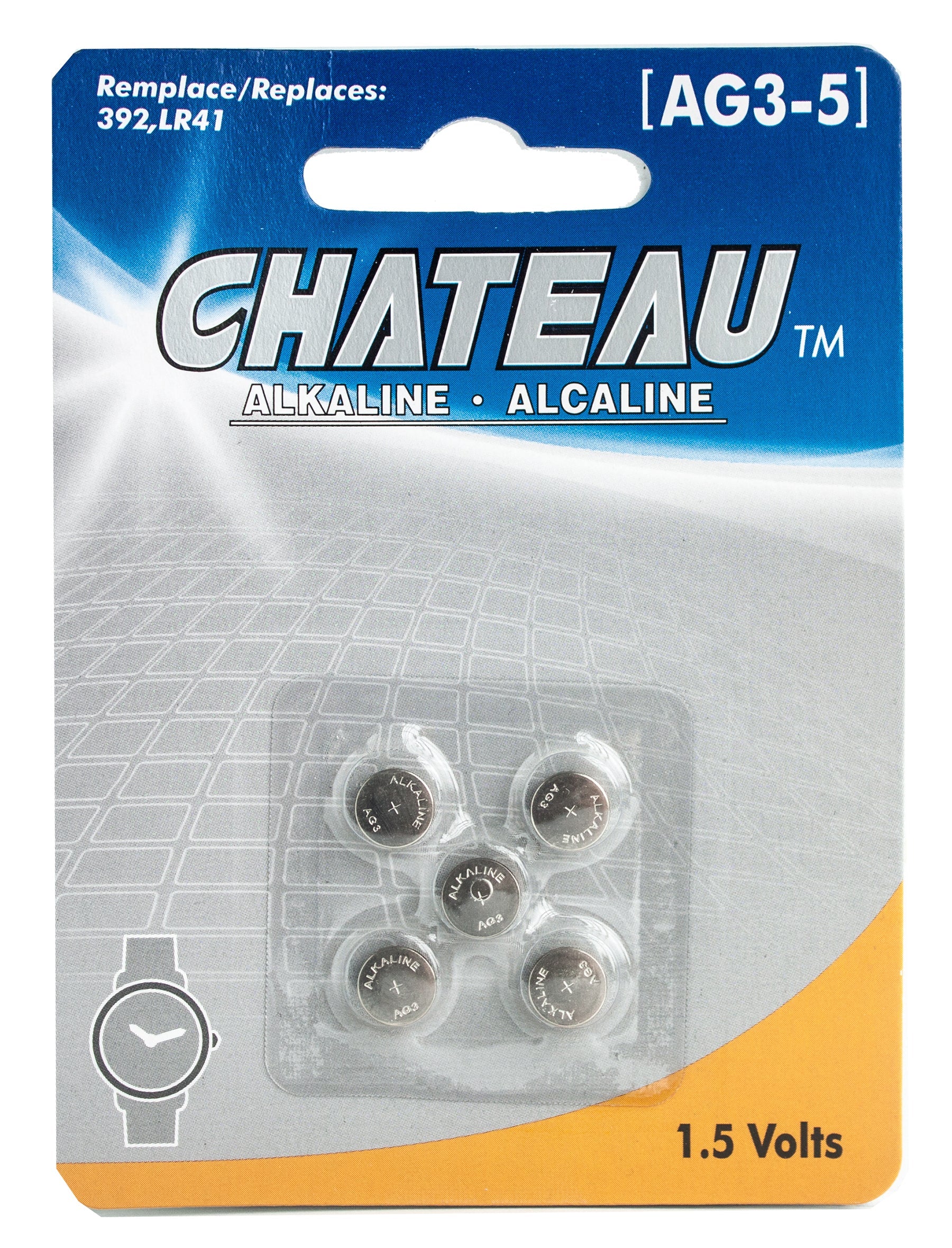 Chateau 5 AG3 Alkaline Button Batteries Eco Fee $0.1SUS