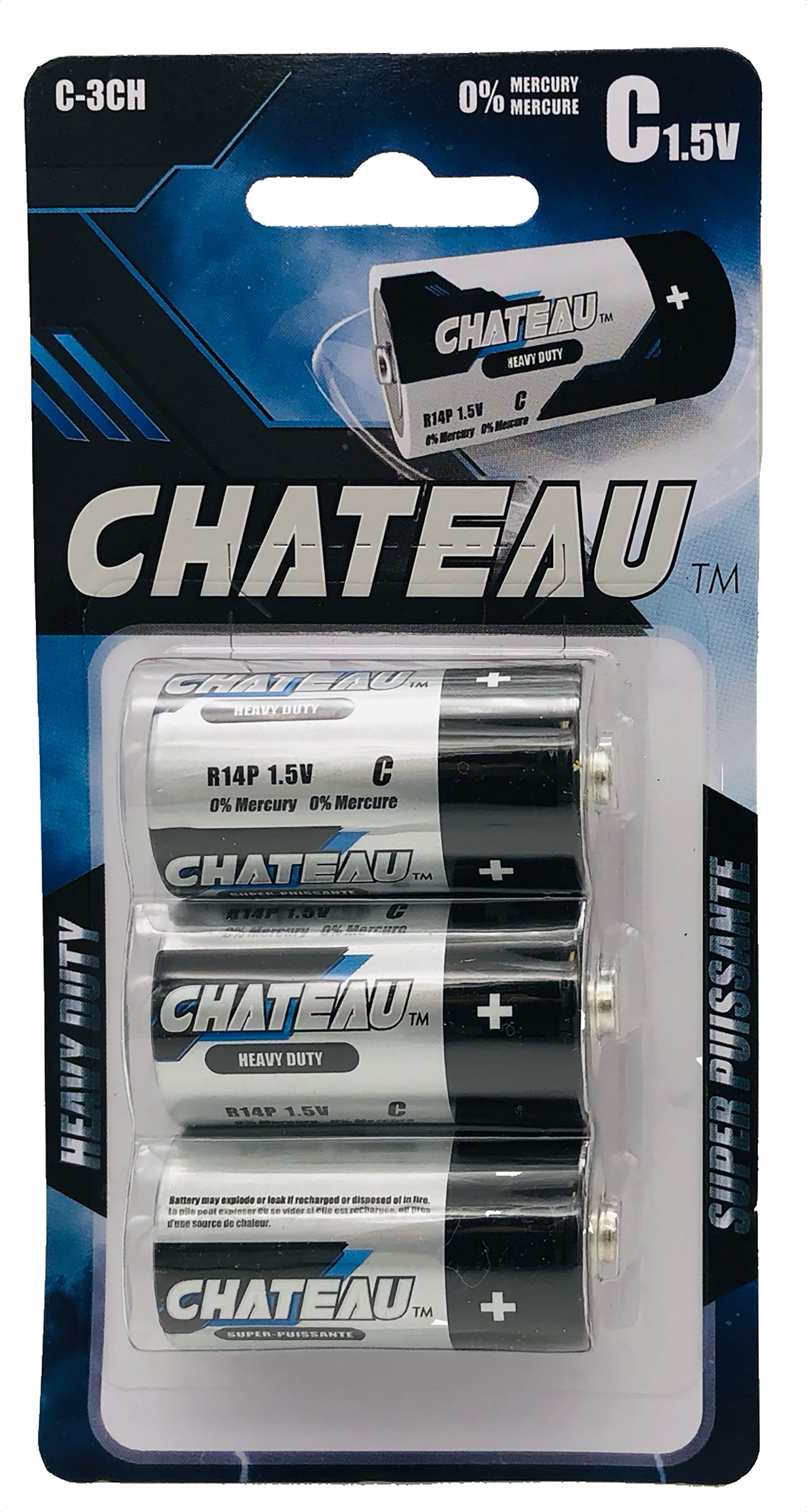 Chateau 3 C Heavy Duty Batteries Eco Fee $0.18SUS