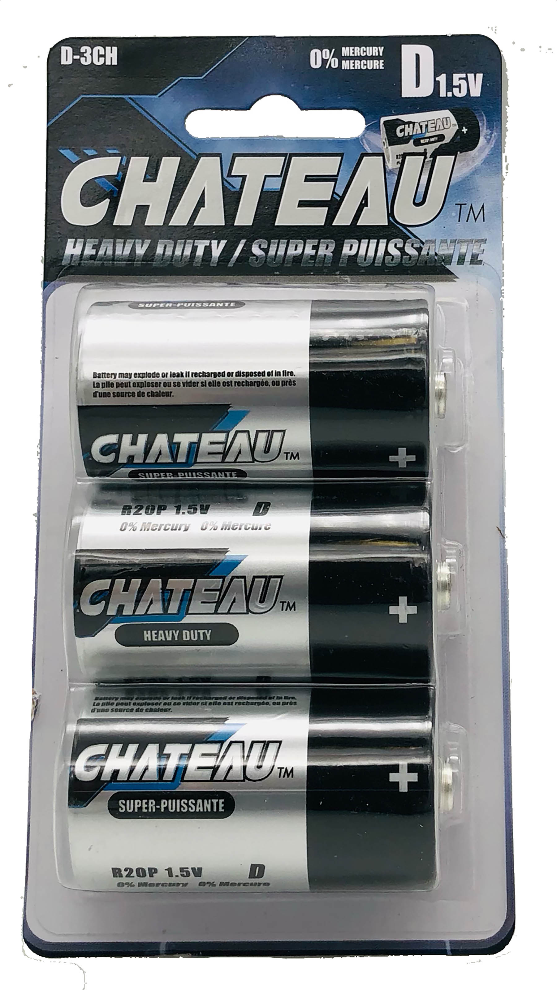 Chateau 3 D Heavy Duty Batteries Eco Fee $0.24SUS