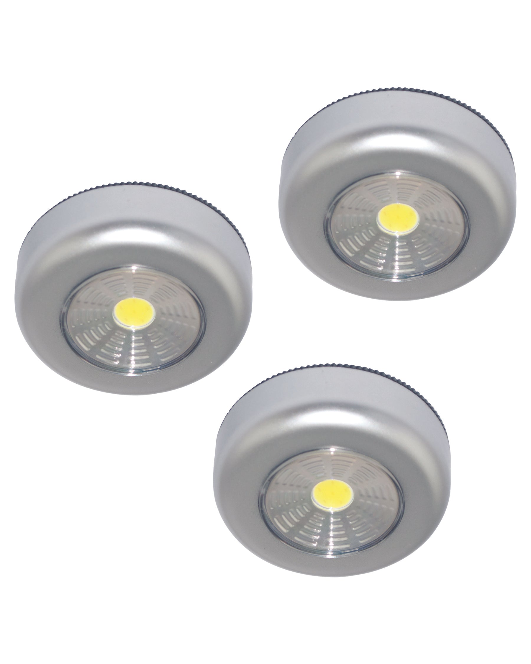 3 Tap Lights - 3AAA not Included 2.5in dia. each