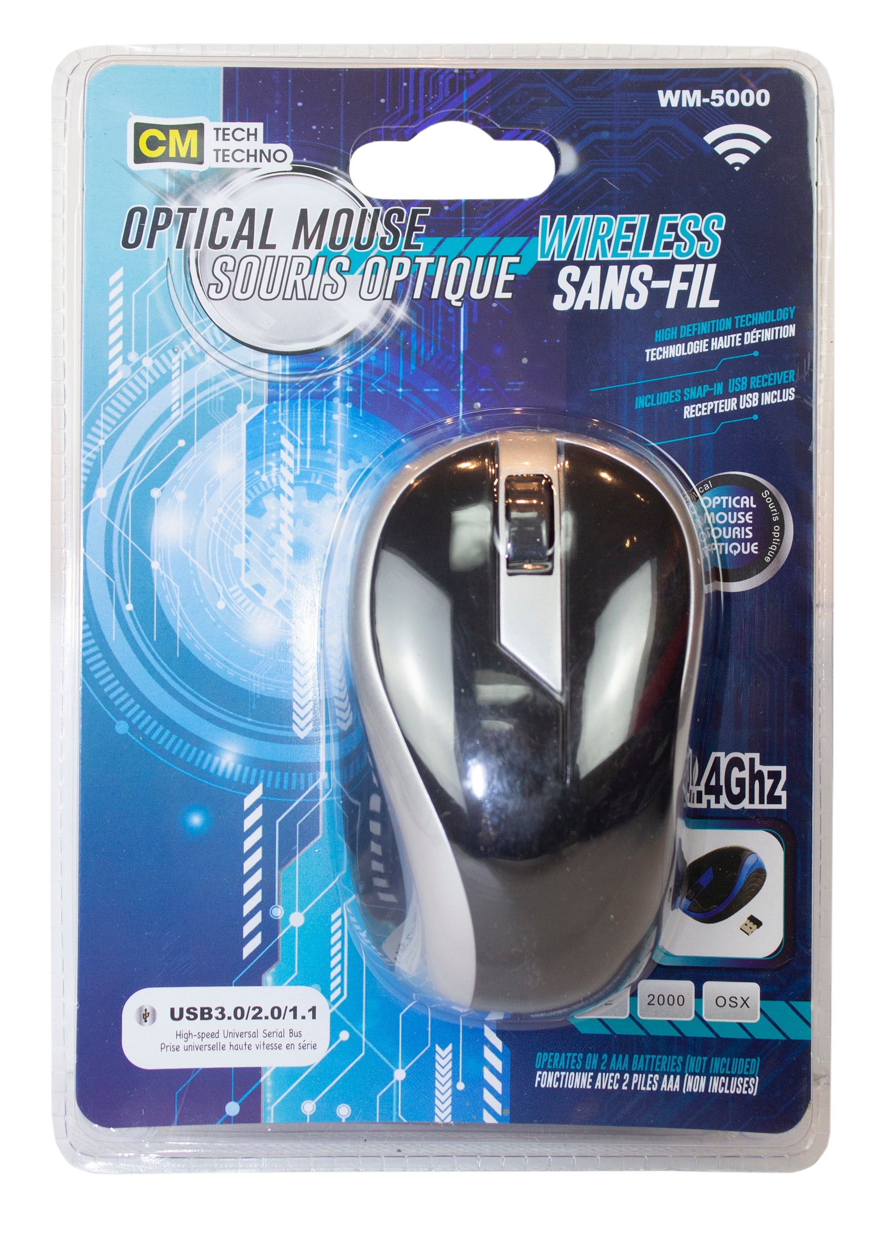 CM Optical Wireless Mouse 4x2.3in Eco Fee $0.02SUS