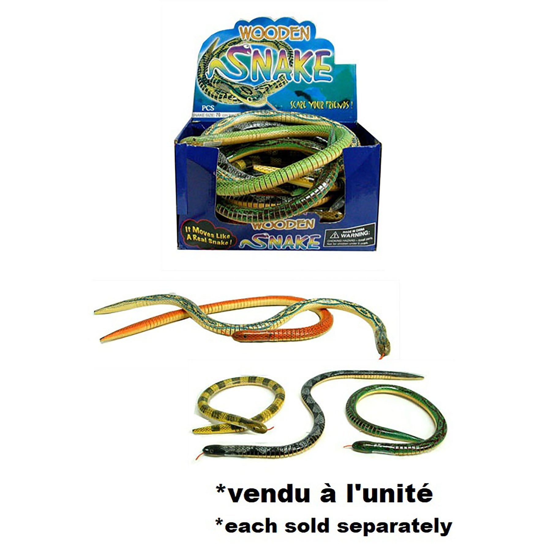 Wooden Snake 27.5in