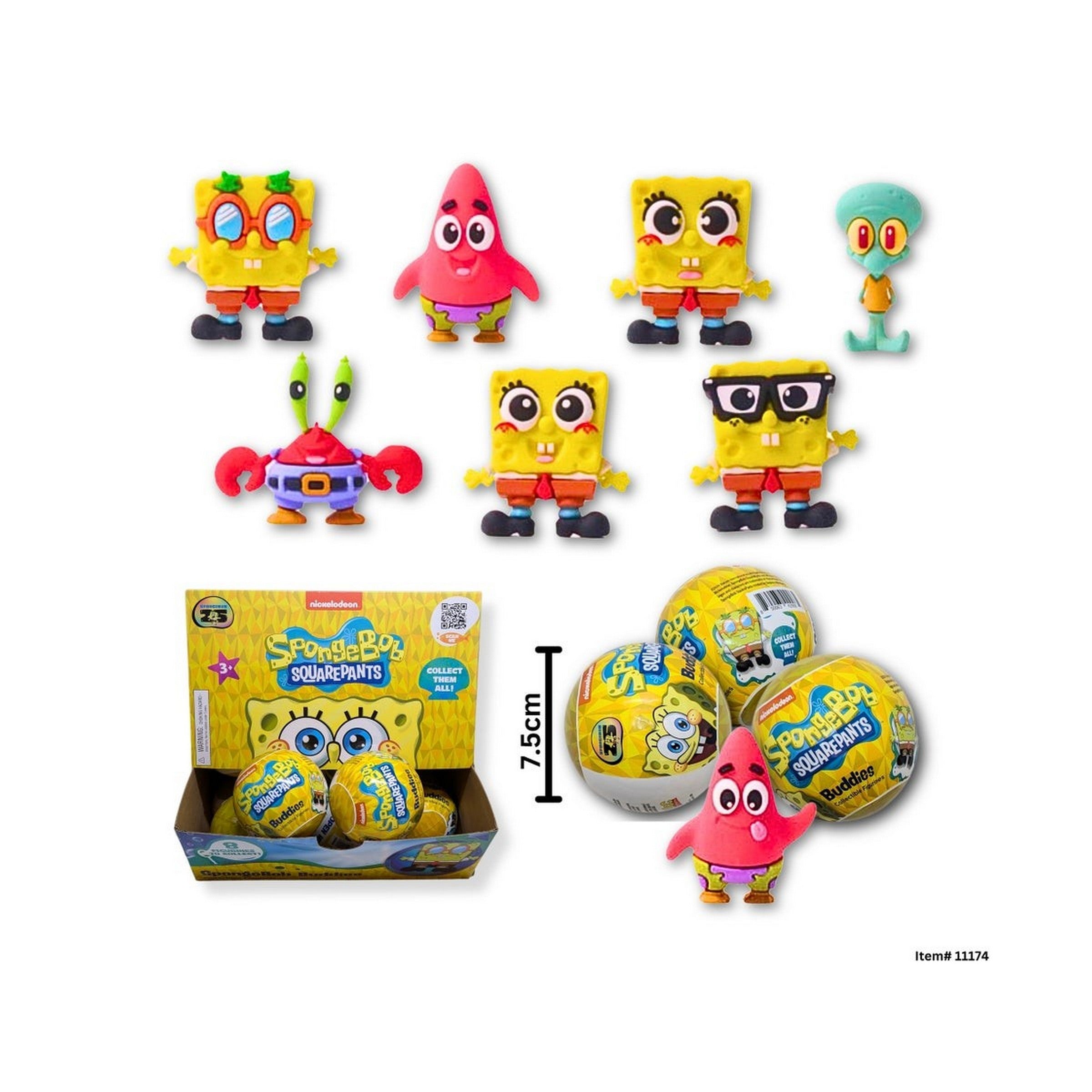 INKEE Bob l'éponge Lot de 5 bombes de bain pour enfants avec surprise – Figurines Bob l'éponge à collectionner – 5 boules de bain de 80 g avec arôme de gomme hamburger INKEE Bob l'éponge Lot de 5 bombes de bain pour enfants avec surprise – Figurines Bob l'éponge à collectionner – 5 boules de bain de 80 g avec arôme de gomme hamburger