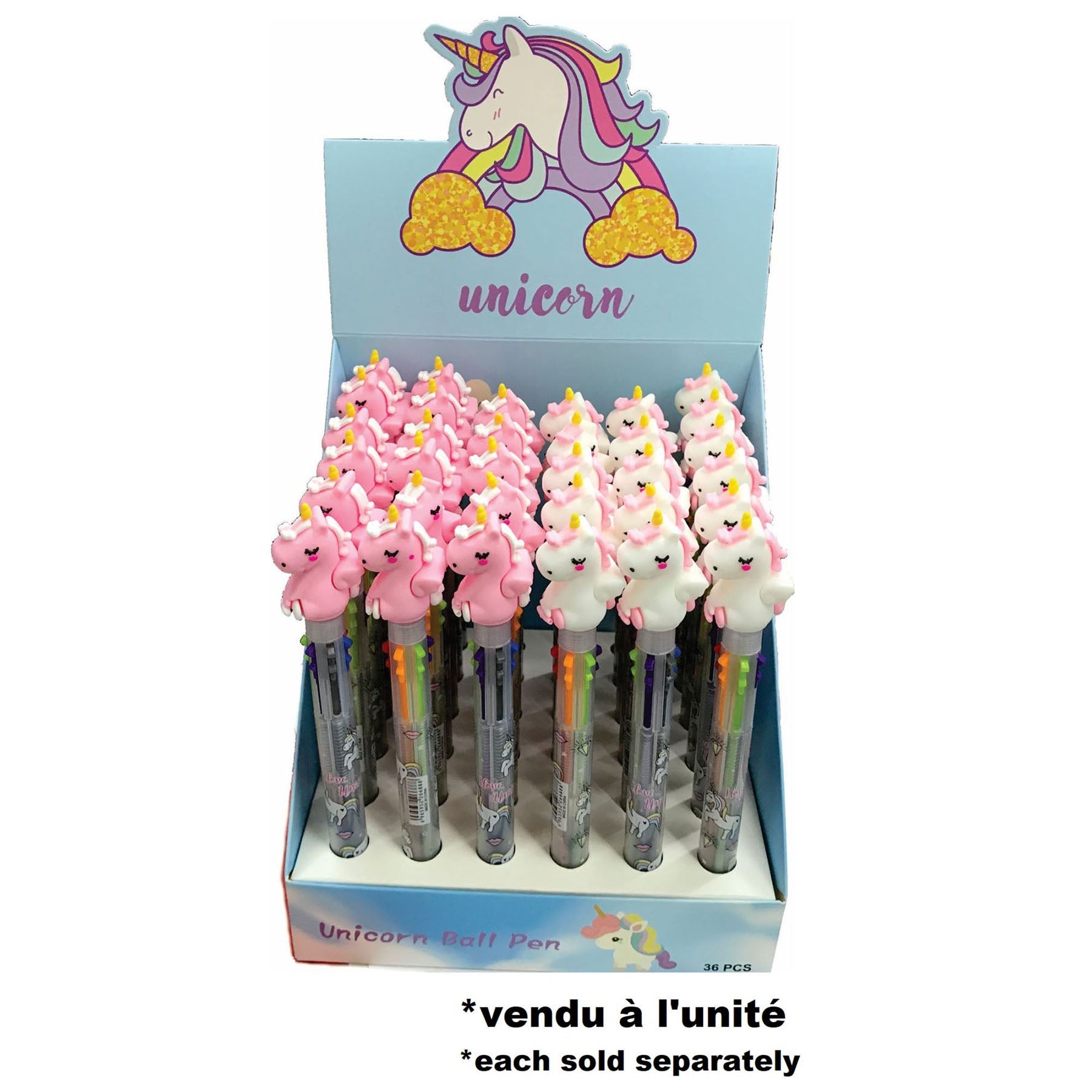 6 in 1 Cute Unicorn Pen 7in