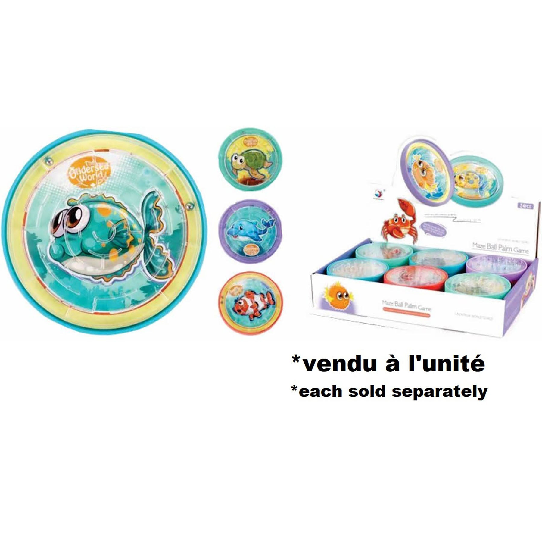 Balance Game Sea Animal - Plastic 3.5in dia. 3+