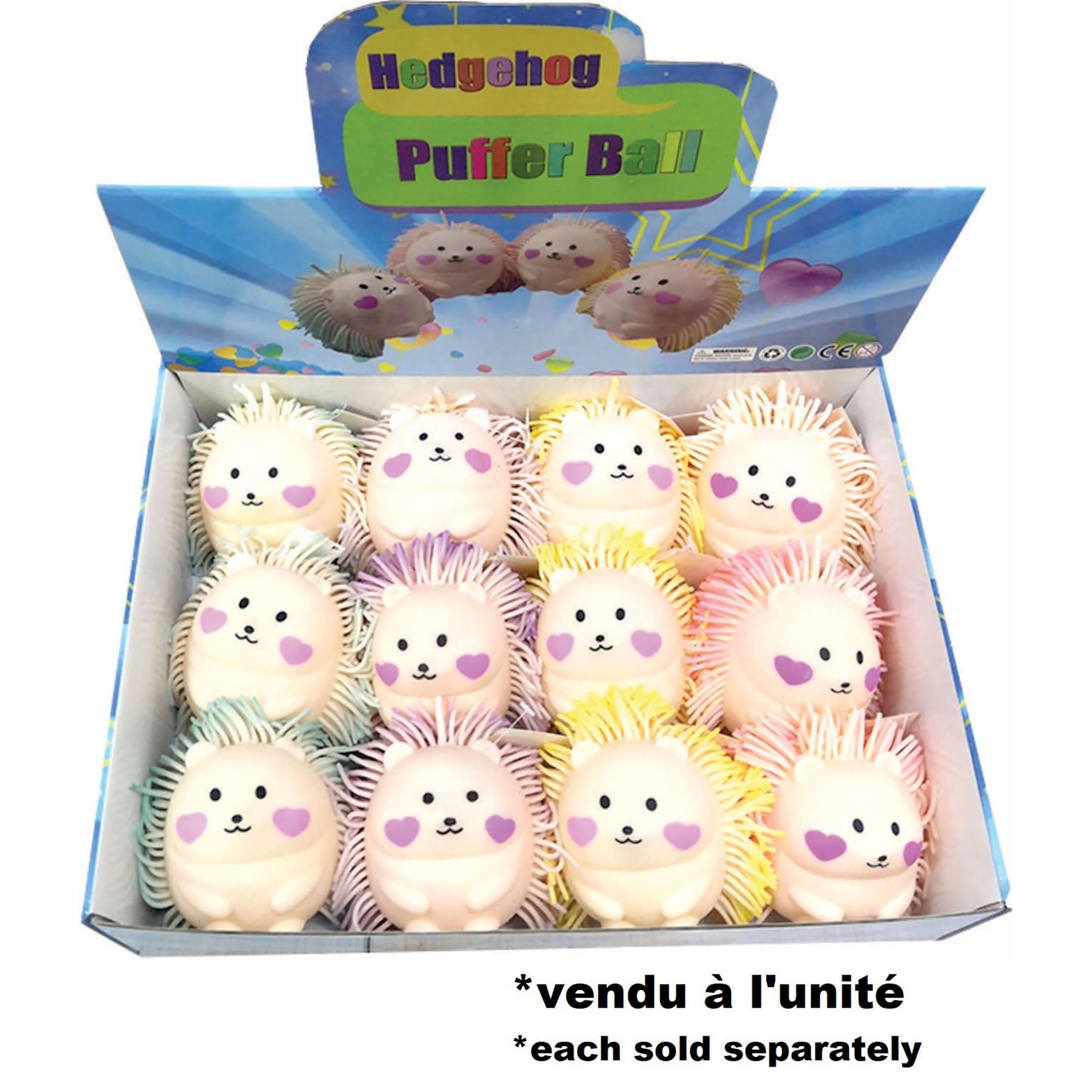Cute Puffer Hedgehog 3x3in 5+