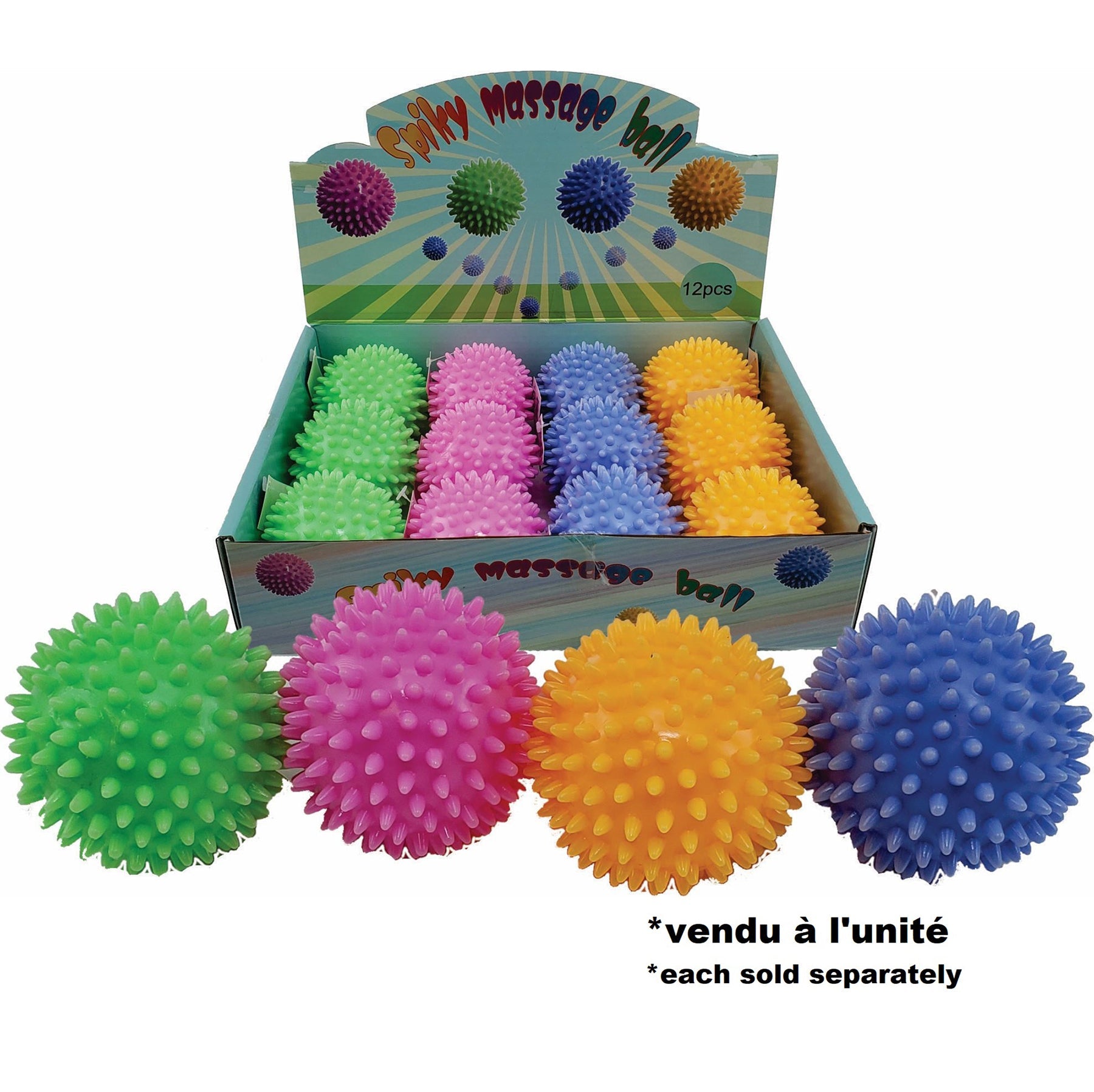 Flashing Spiky Ball 2.5in 5+