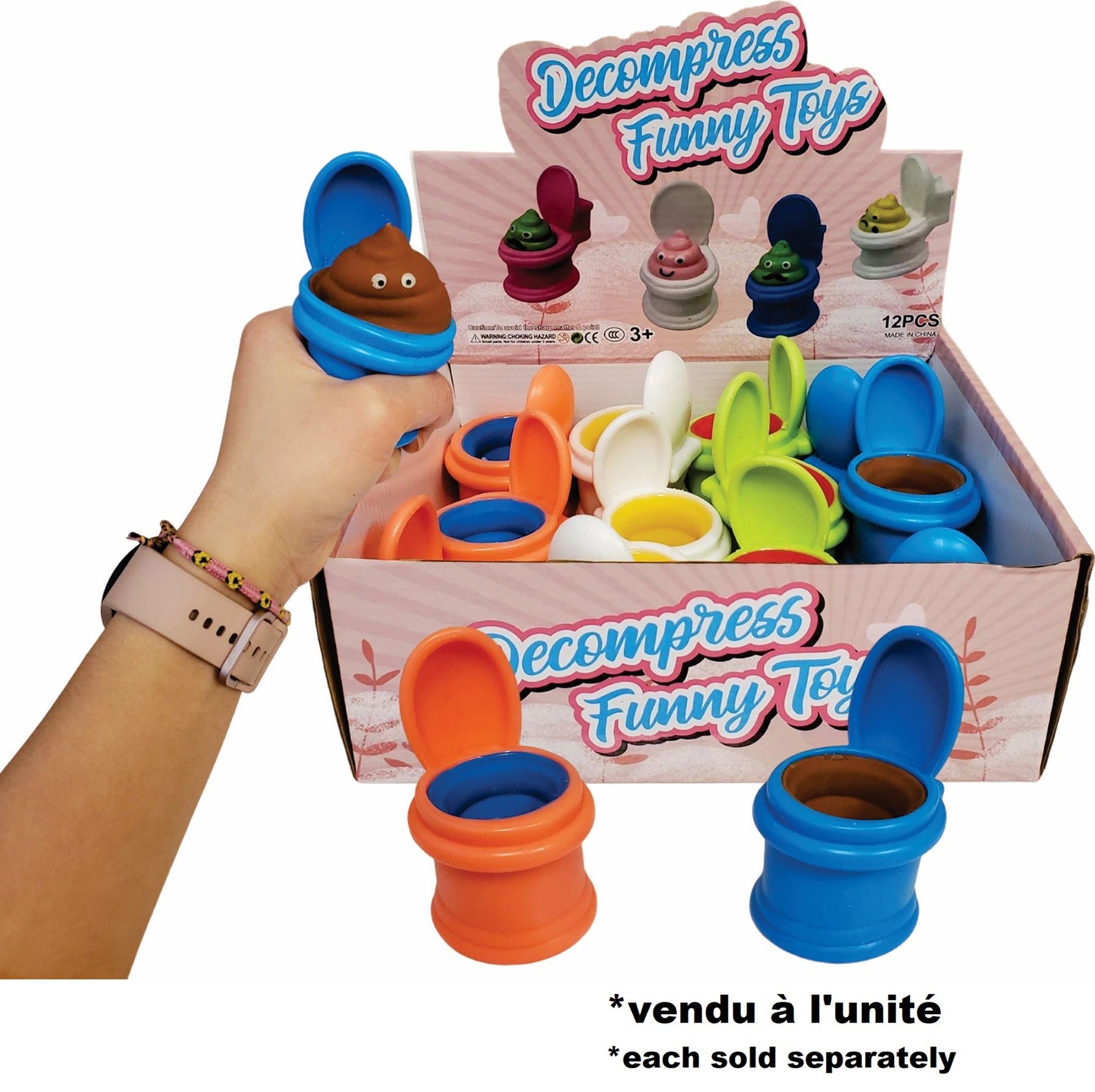 Pop Out Poop - Rubber 2x2.25x2in
