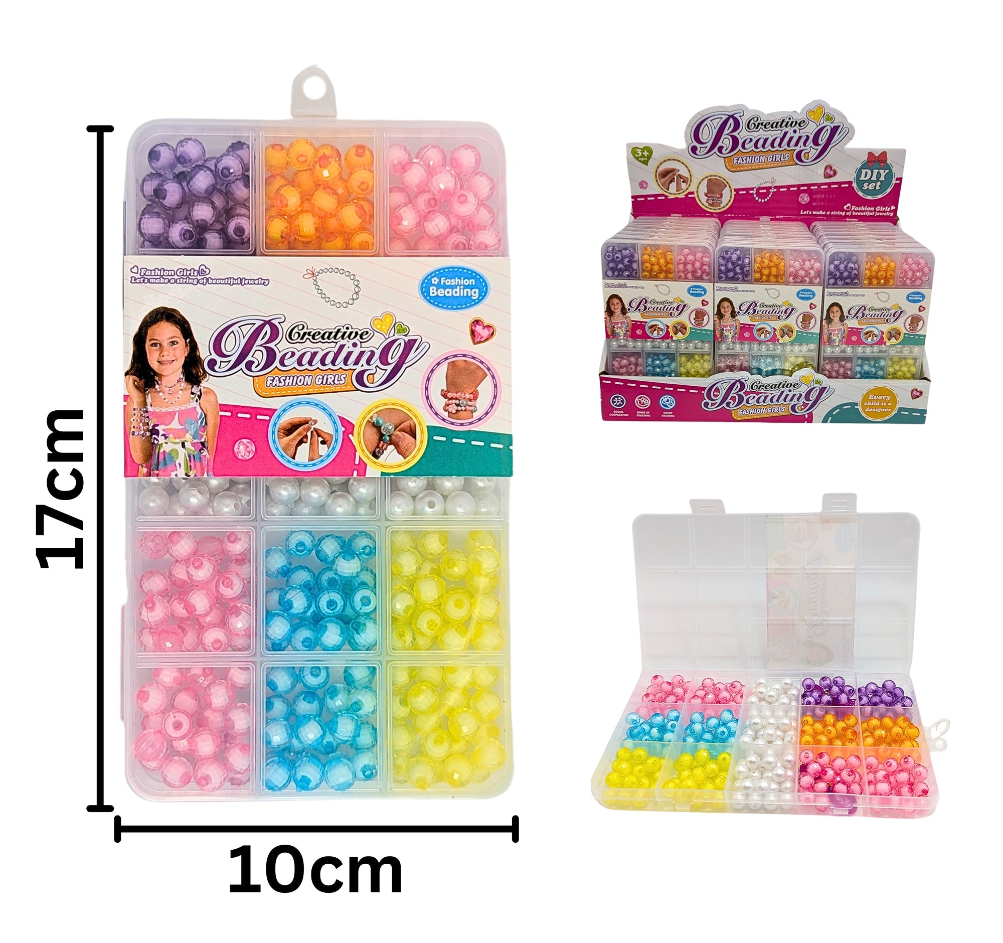 Jewelry Kit - Plastic Beads Age 3+ 6.6x3.75in