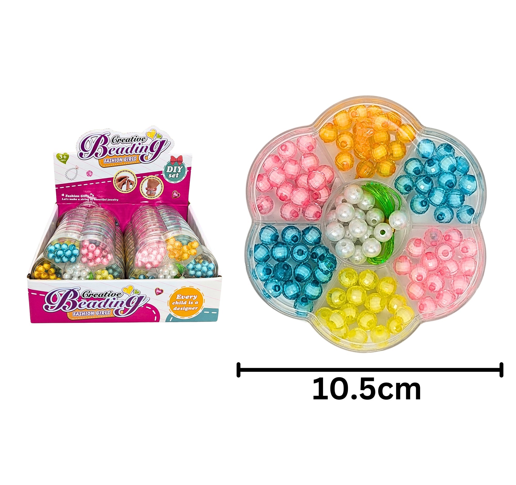 Jewelry Kit - Flower Shaped Box Age 3+ 4in