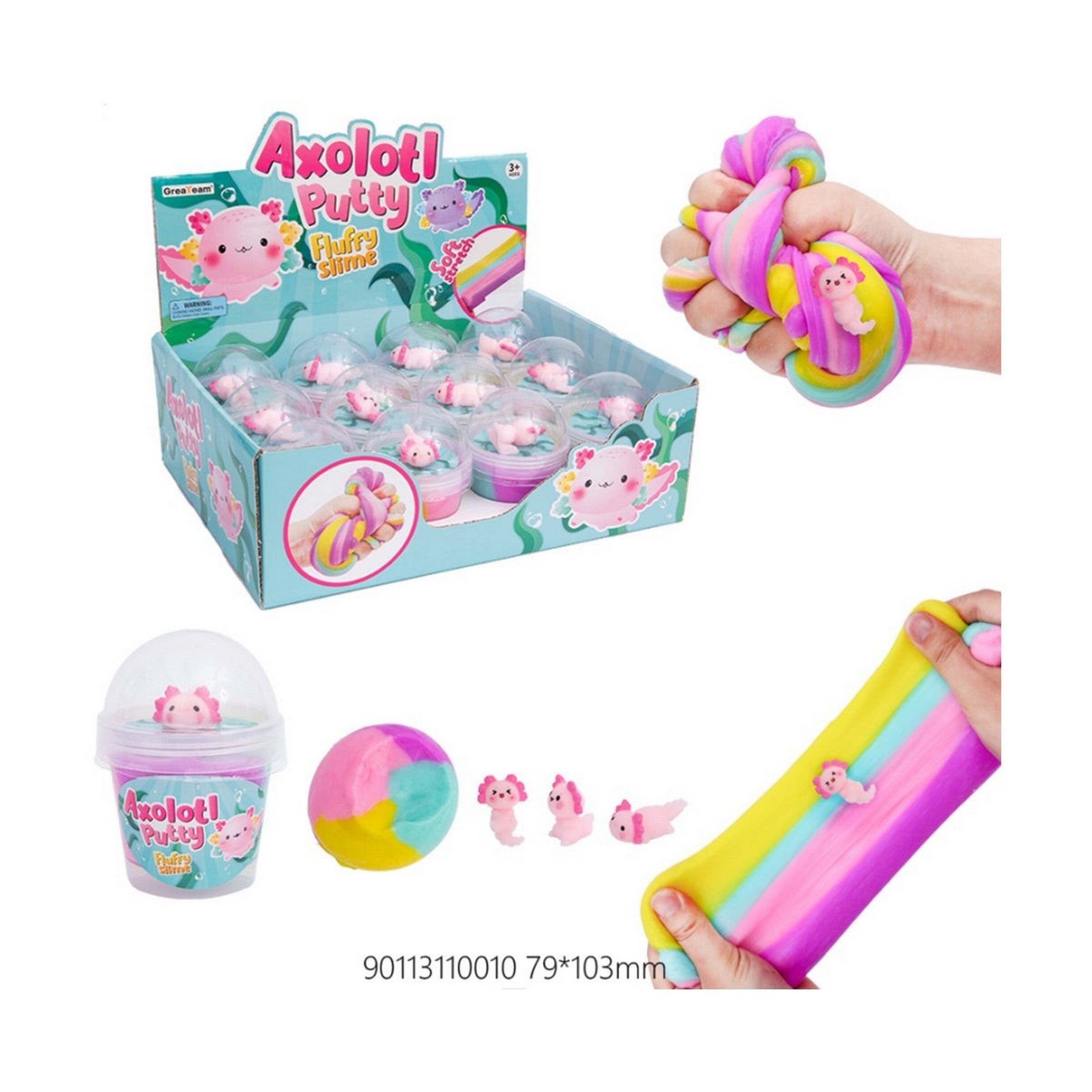 Axolotl Fluffy Putty 140g Age 3+