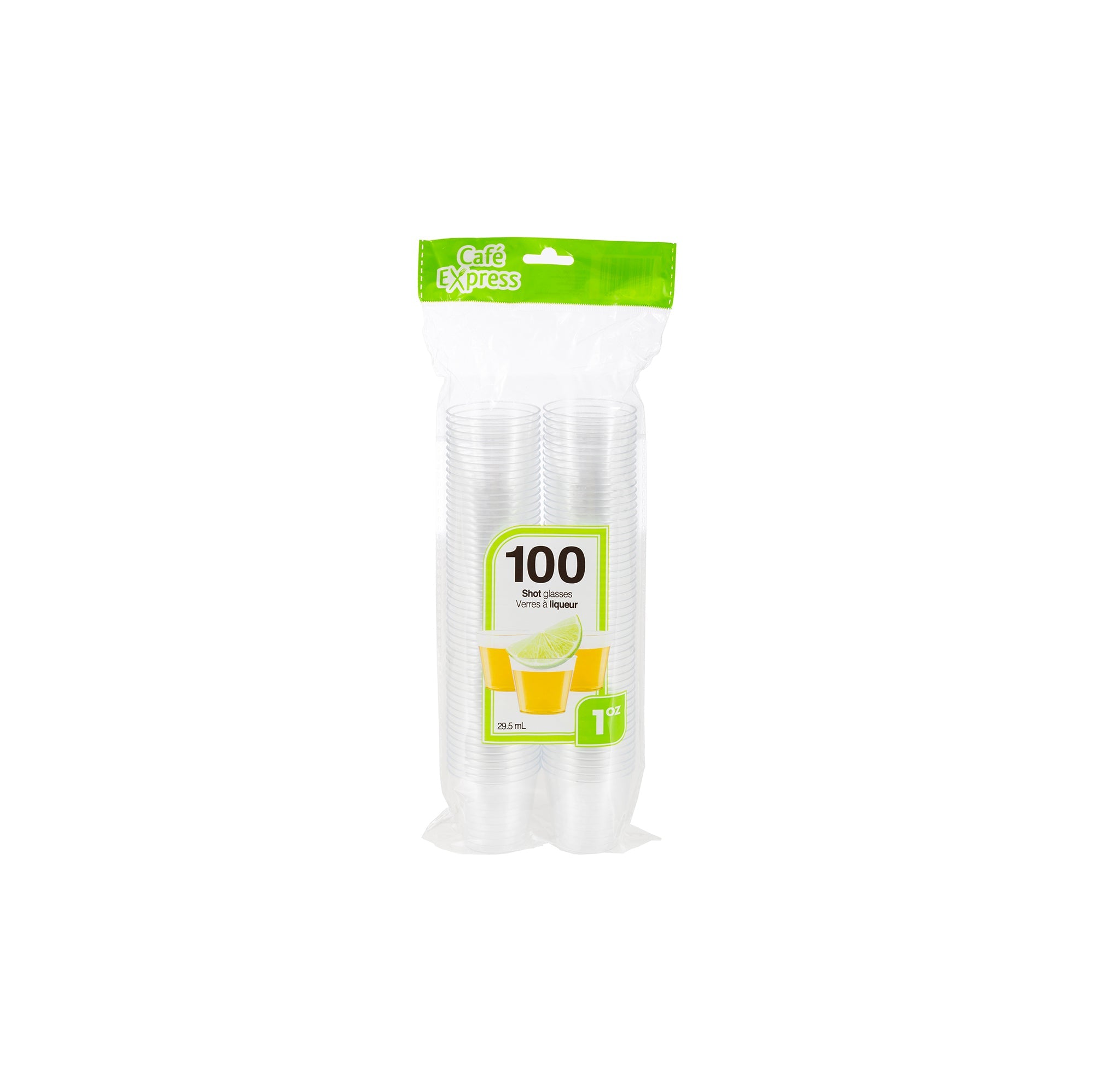 Café Express 100 Plastic Shooter Glasses 1oz